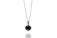 Collana con ciondolo con granato e diamanti - Asta Preziosi Collana con ciondolo con granato e diamanti - Asta Preziosi