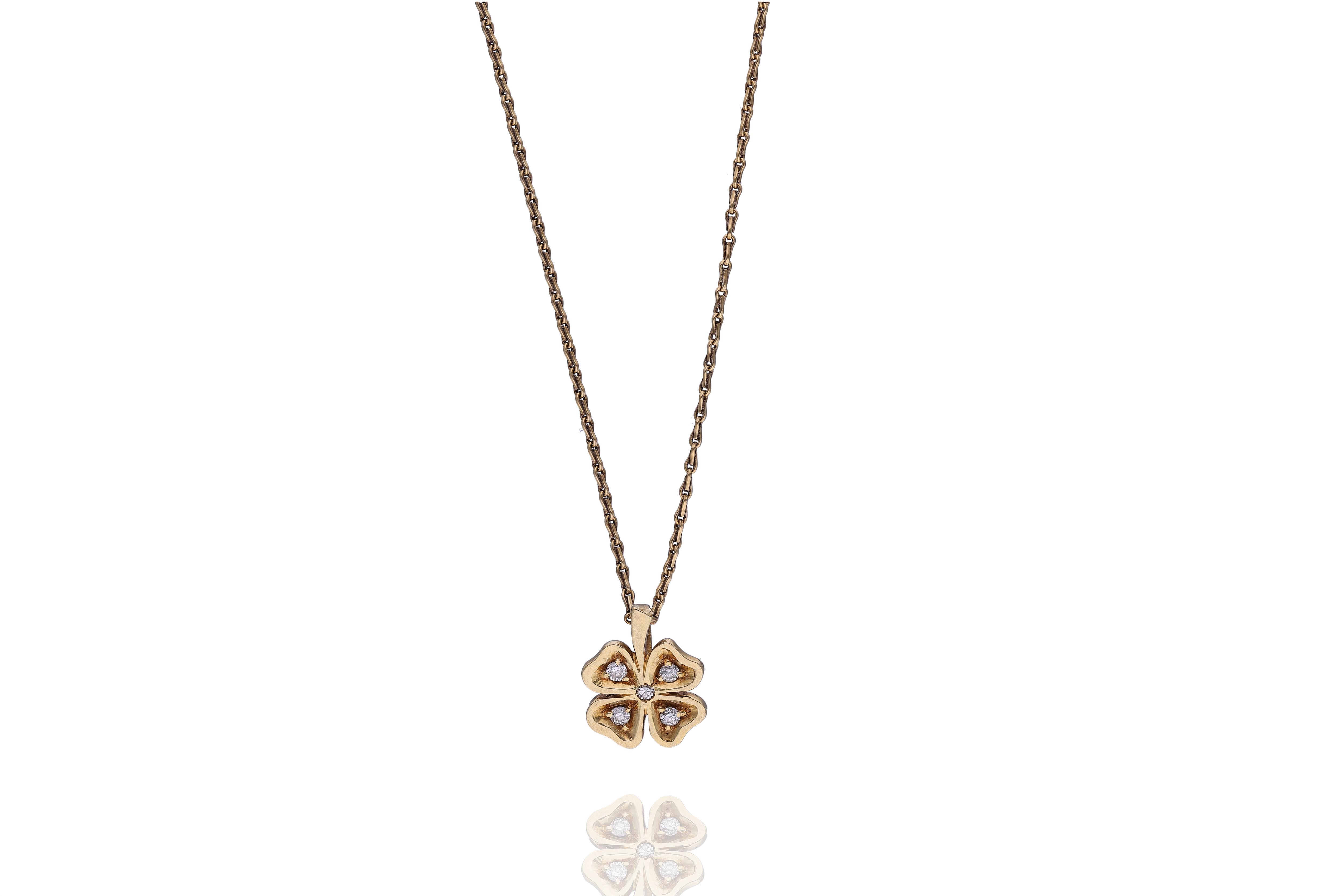 Collana e ciondolo con diamanti - Asta Preziosi