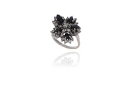 Anello con diamanti e zaffiri - Asta Preziosi Anello con diamanti e zaffiri - Asta Preziosi