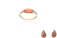Parure con diamanti e coralli - Asta Preziosi Parure con diamanti e coralli - Asta Preziosi