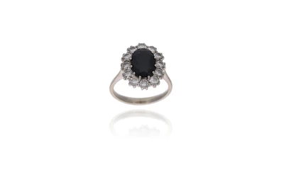 Anello con zaffiro e diamanti - Asta Preziosi Anello con zaffiro e diamanti - Asta Preziosi