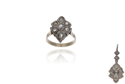 Anello e ciondolo con diamanti - Asta Preziosi Anello e ciondolo con diamanti - Asta Preziosi