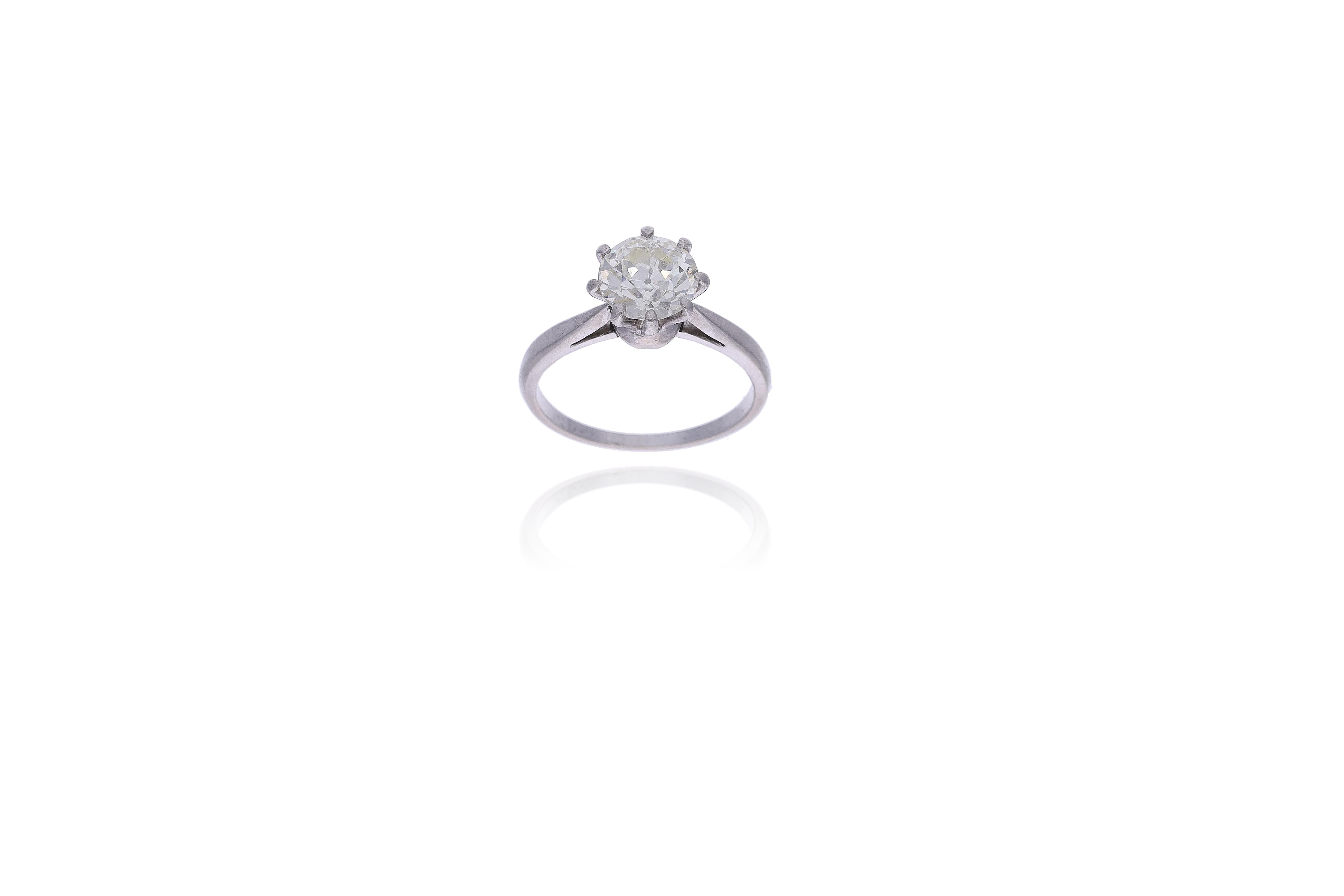 Anello con diamante - Asta Preziosi