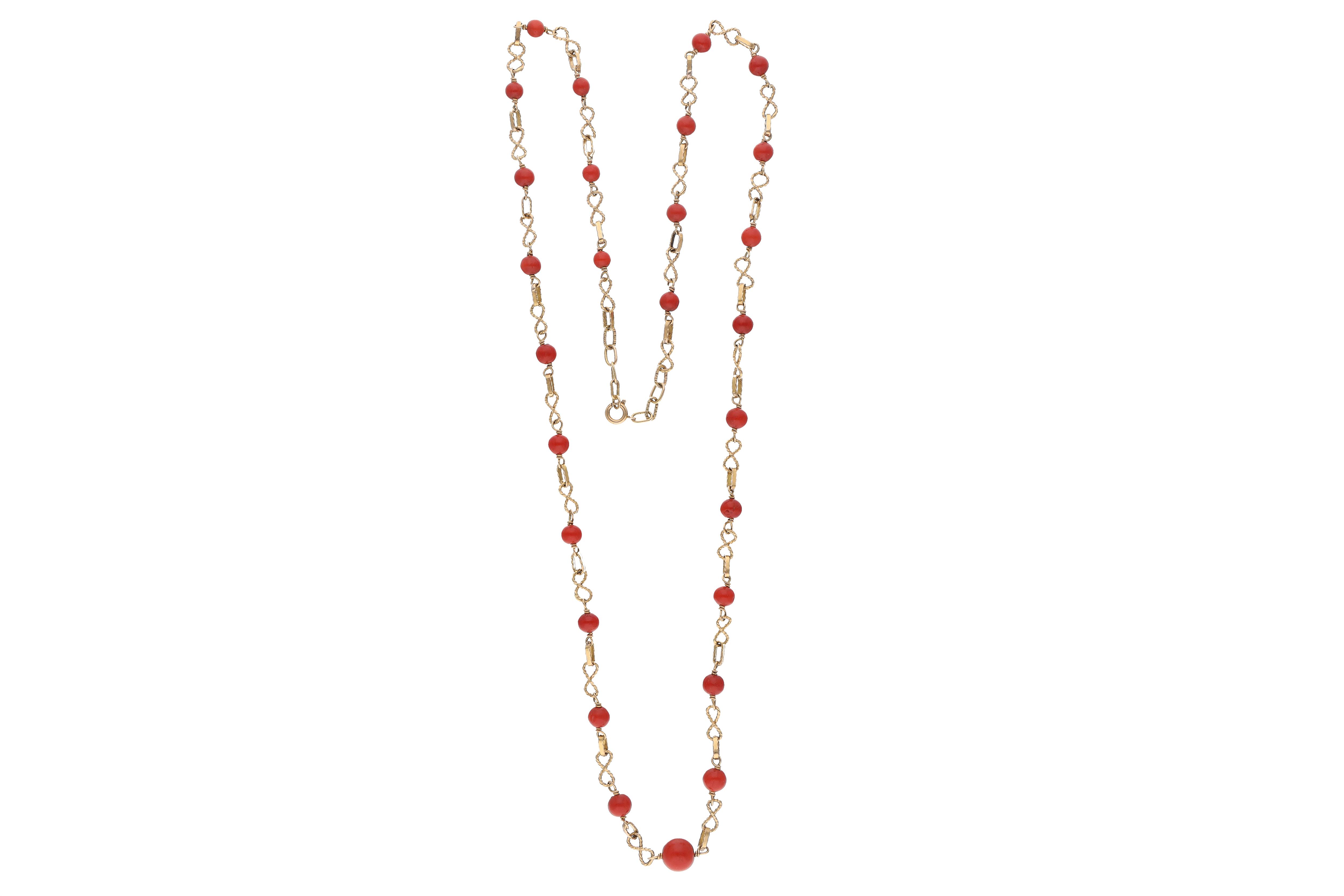 Collana con corallo - Asta Preziosi