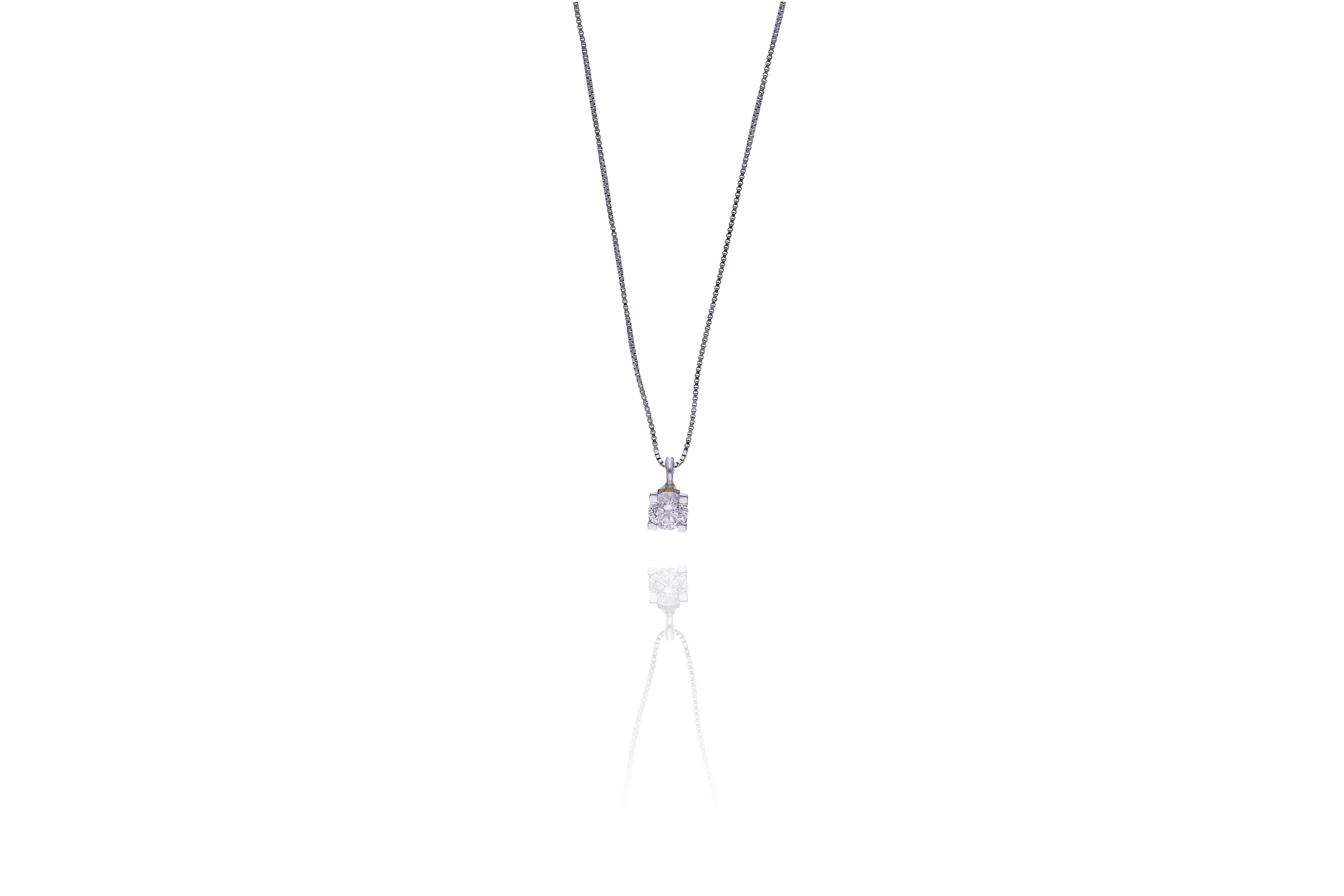 Collana con diamante - Asta Preziosi