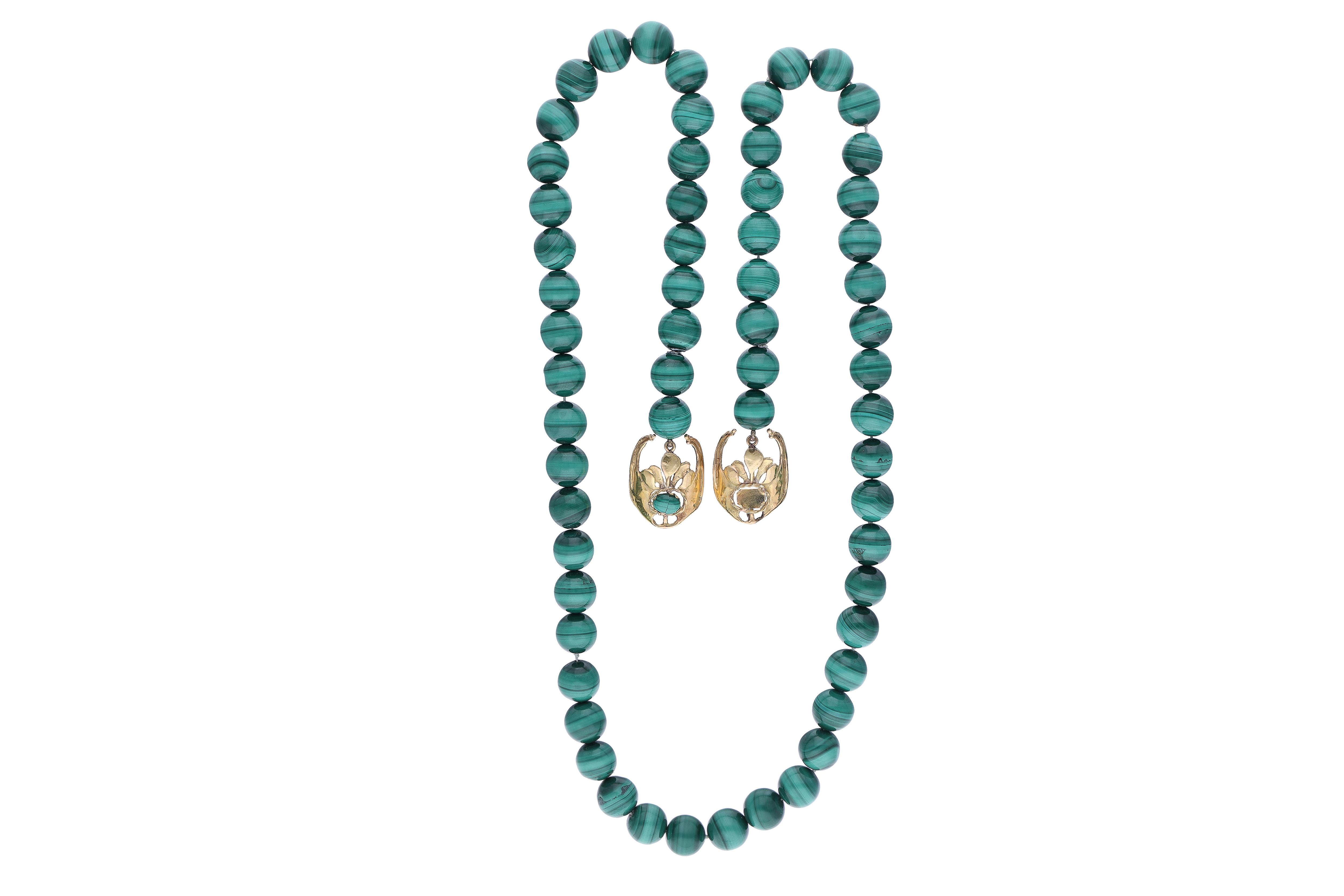 Collana con malachiti - Asta Preziosi