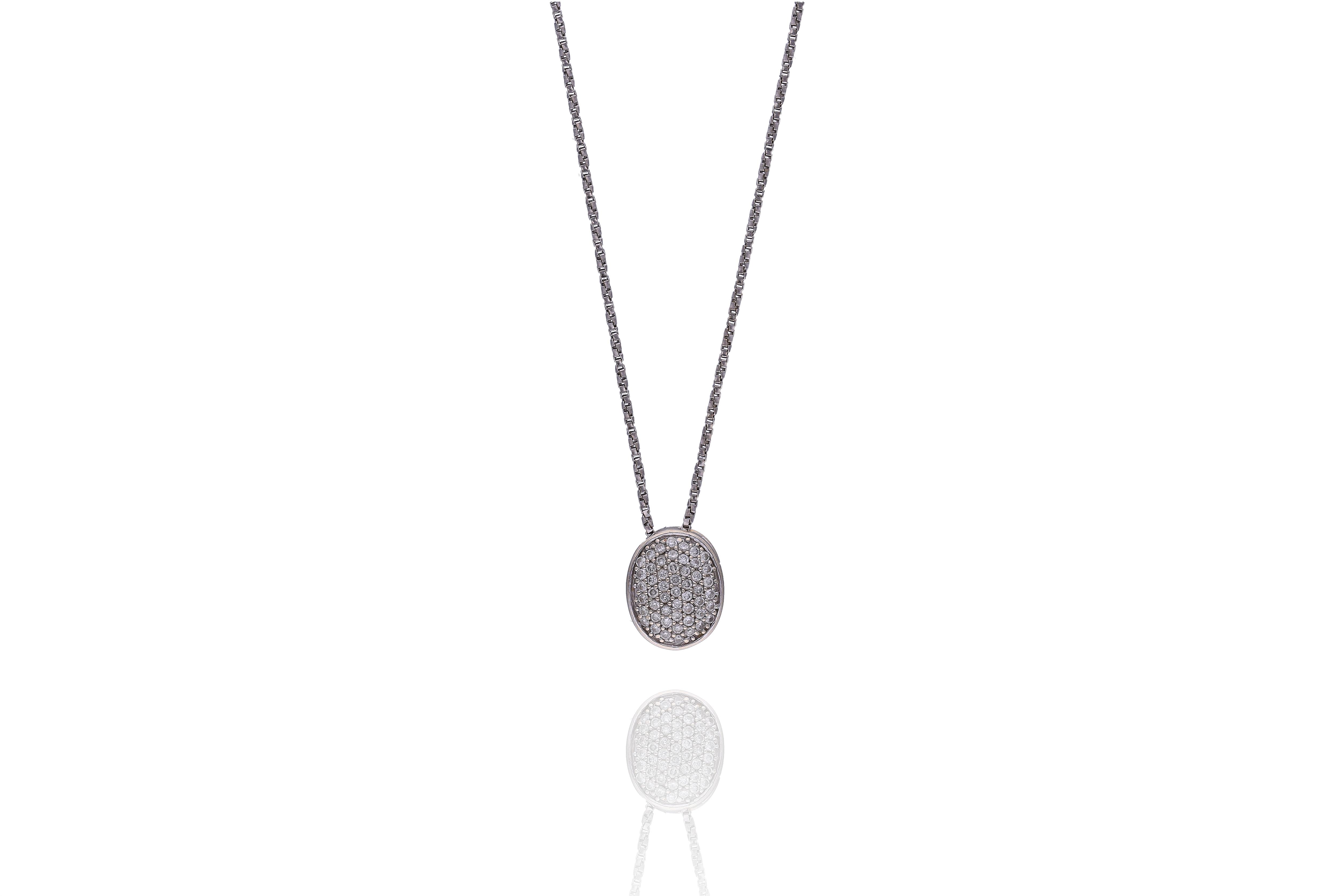 Collana con pendente con diamanti - Asta Preziosi
