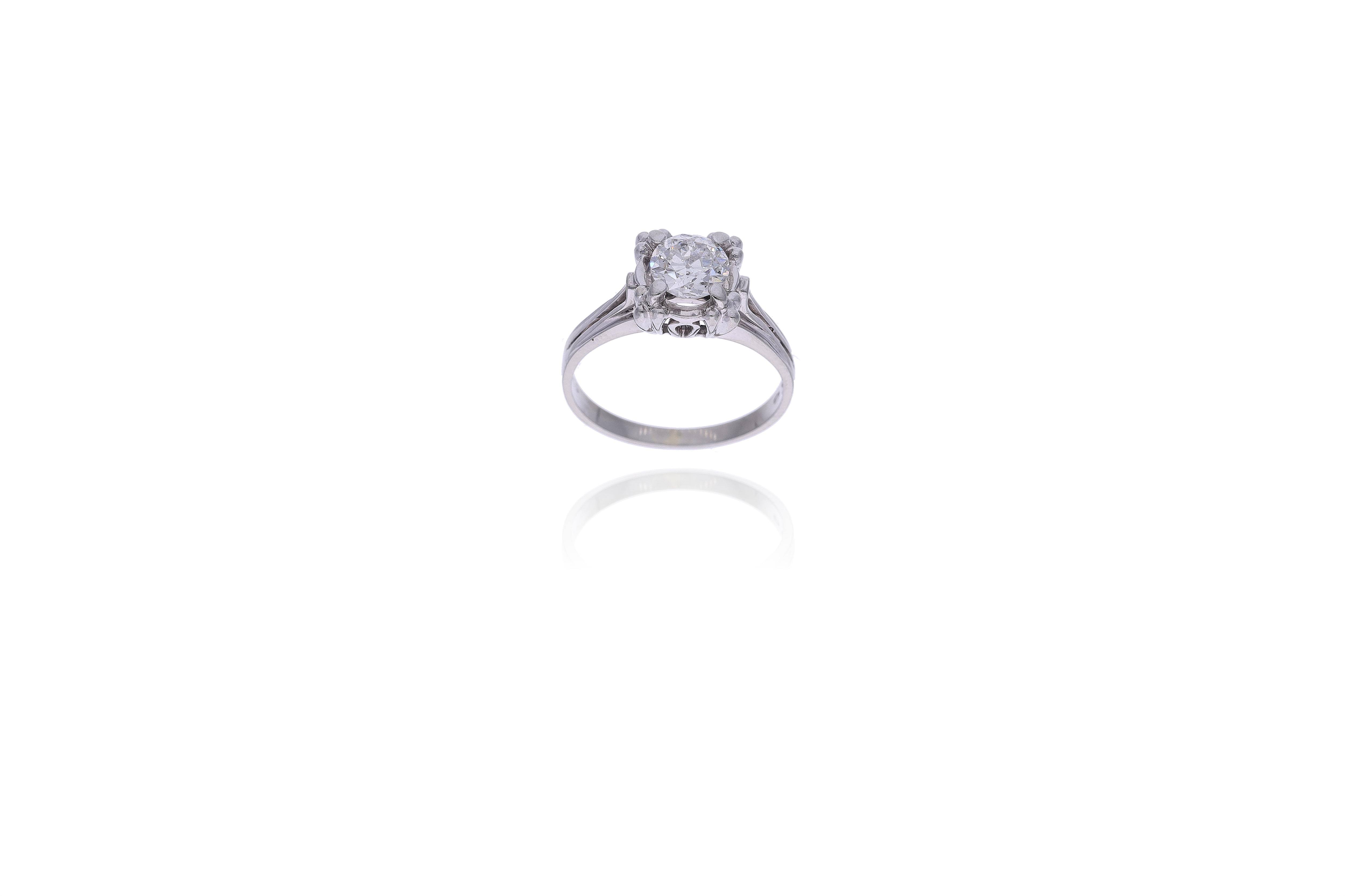 Anello con diamante - Asta Preziosi