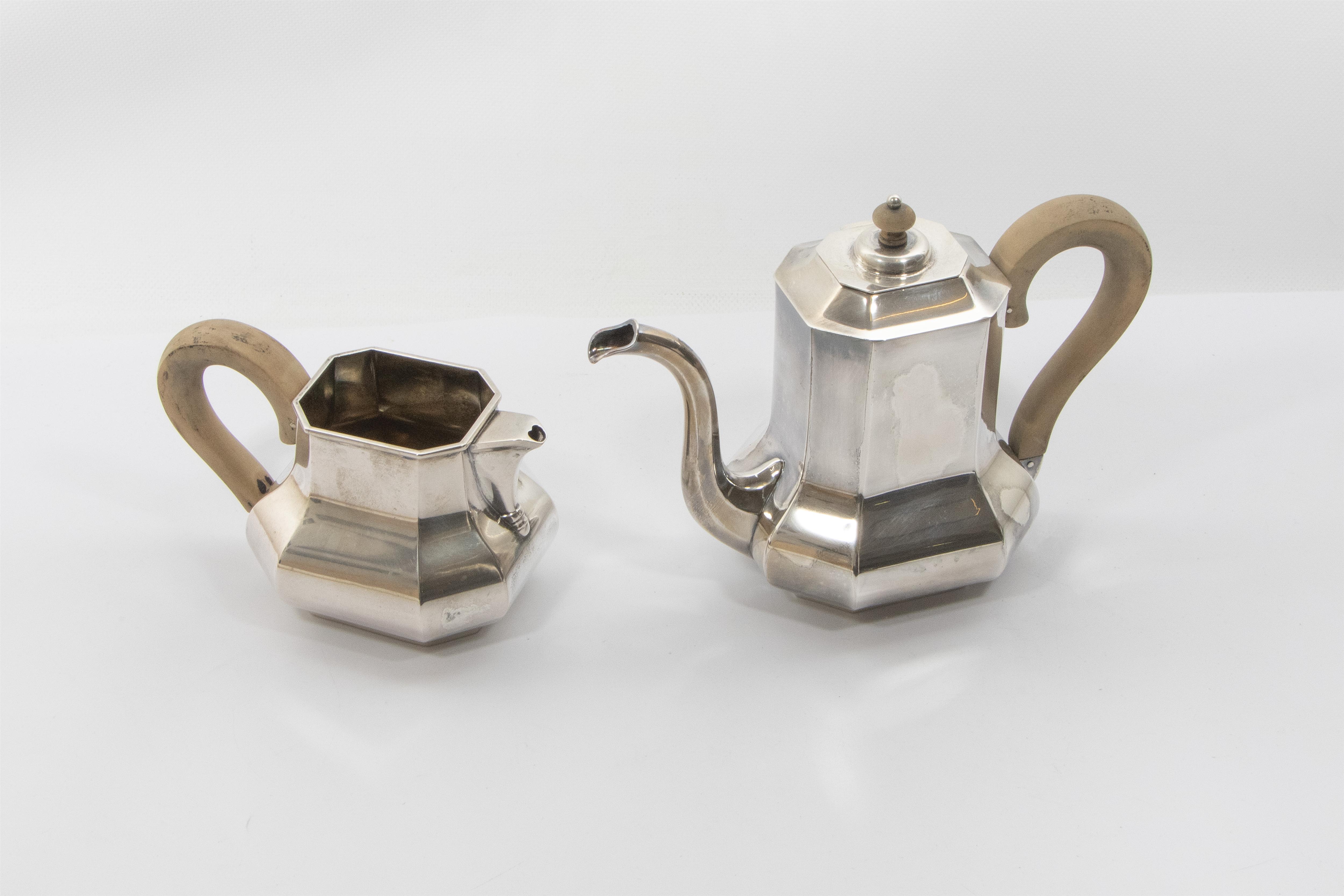 Teiera e lattiera in argento - Asta Preziosi