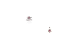Anello e ciondolo con rubini e diamanti - Asta Preziosi