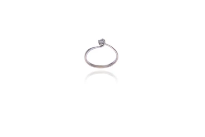 Anello con diamante - Asta Preziosi