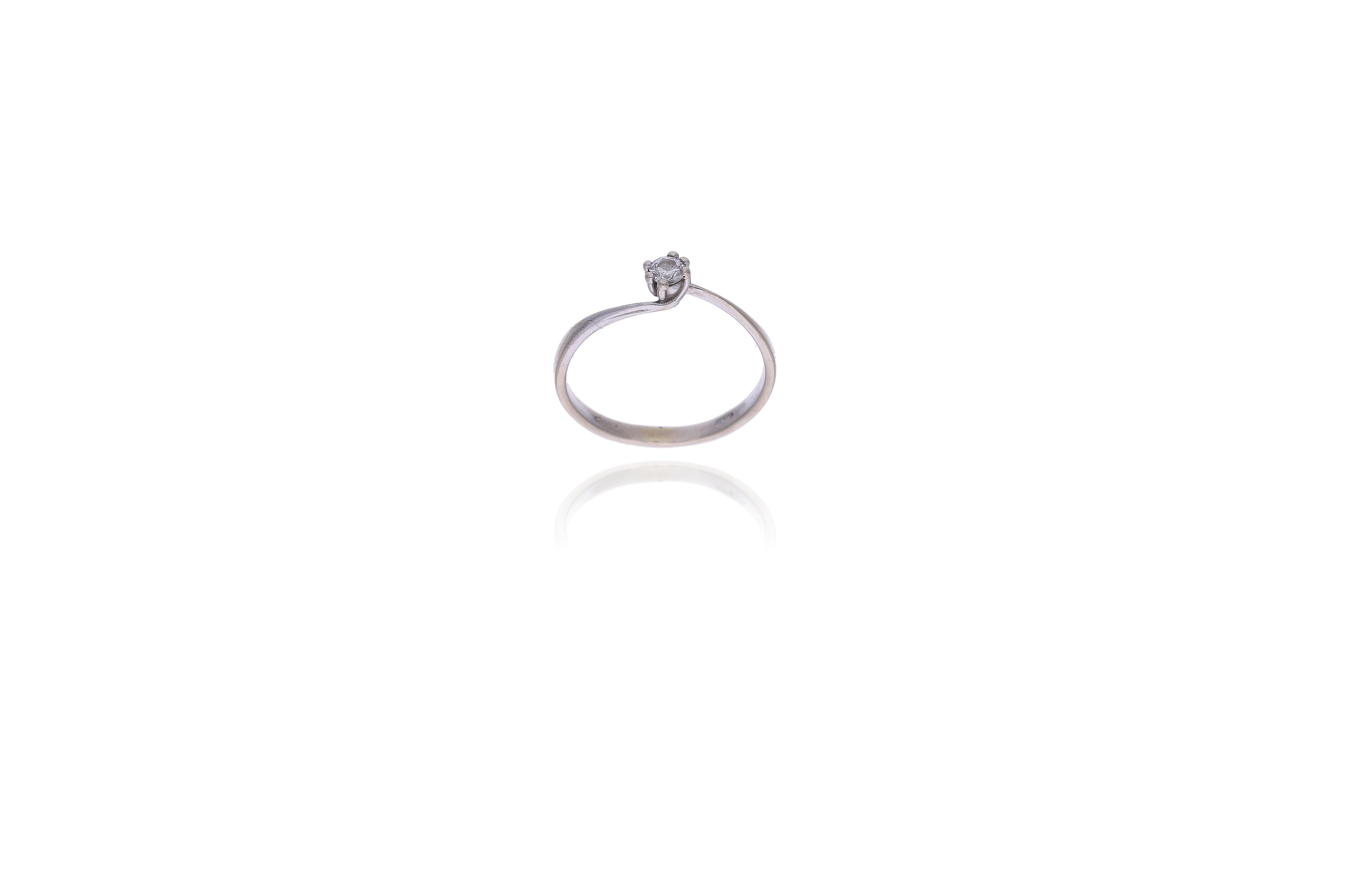 Anello con diamante - Asta Preziosi