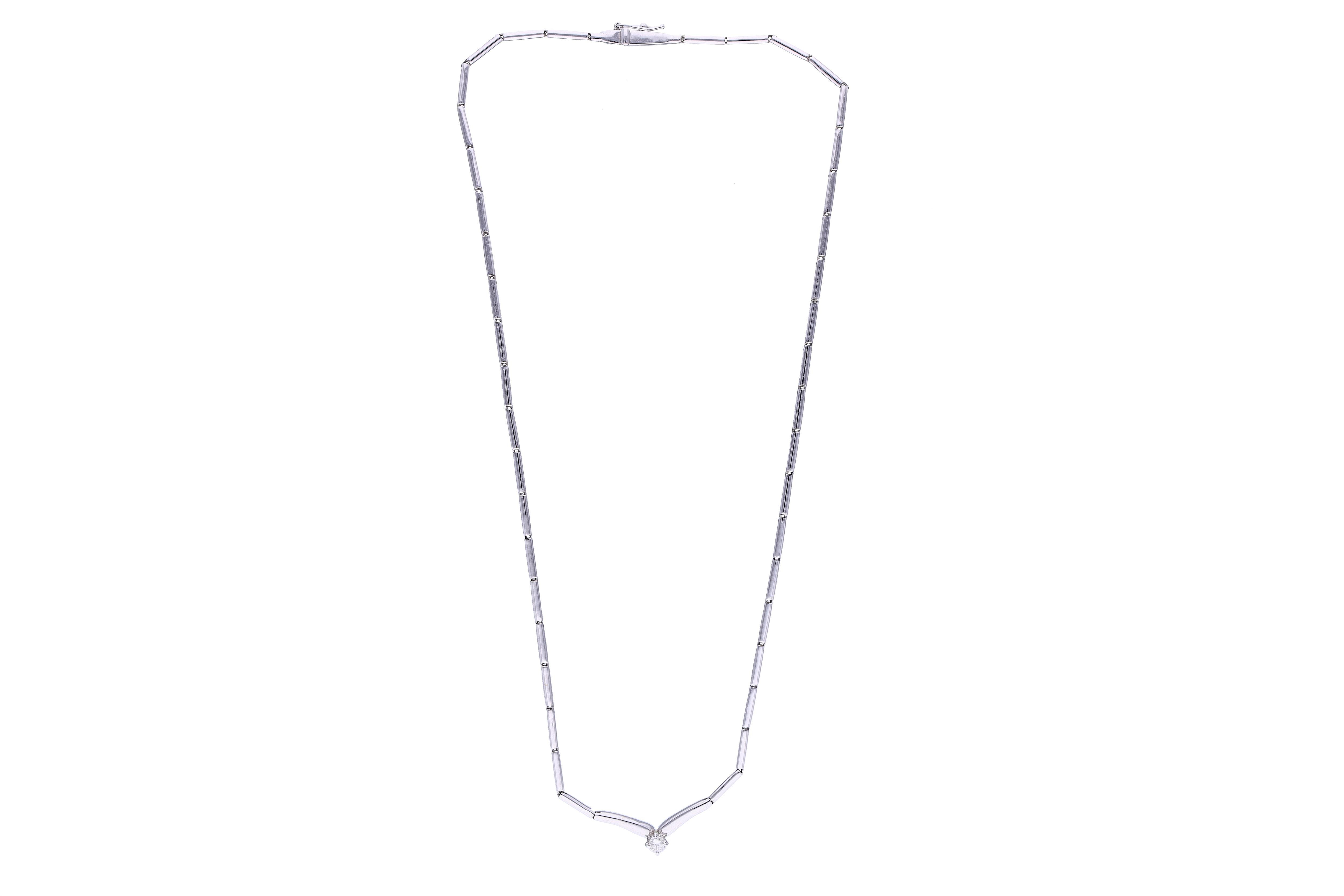 Collana con diamante - Asta Preziosi