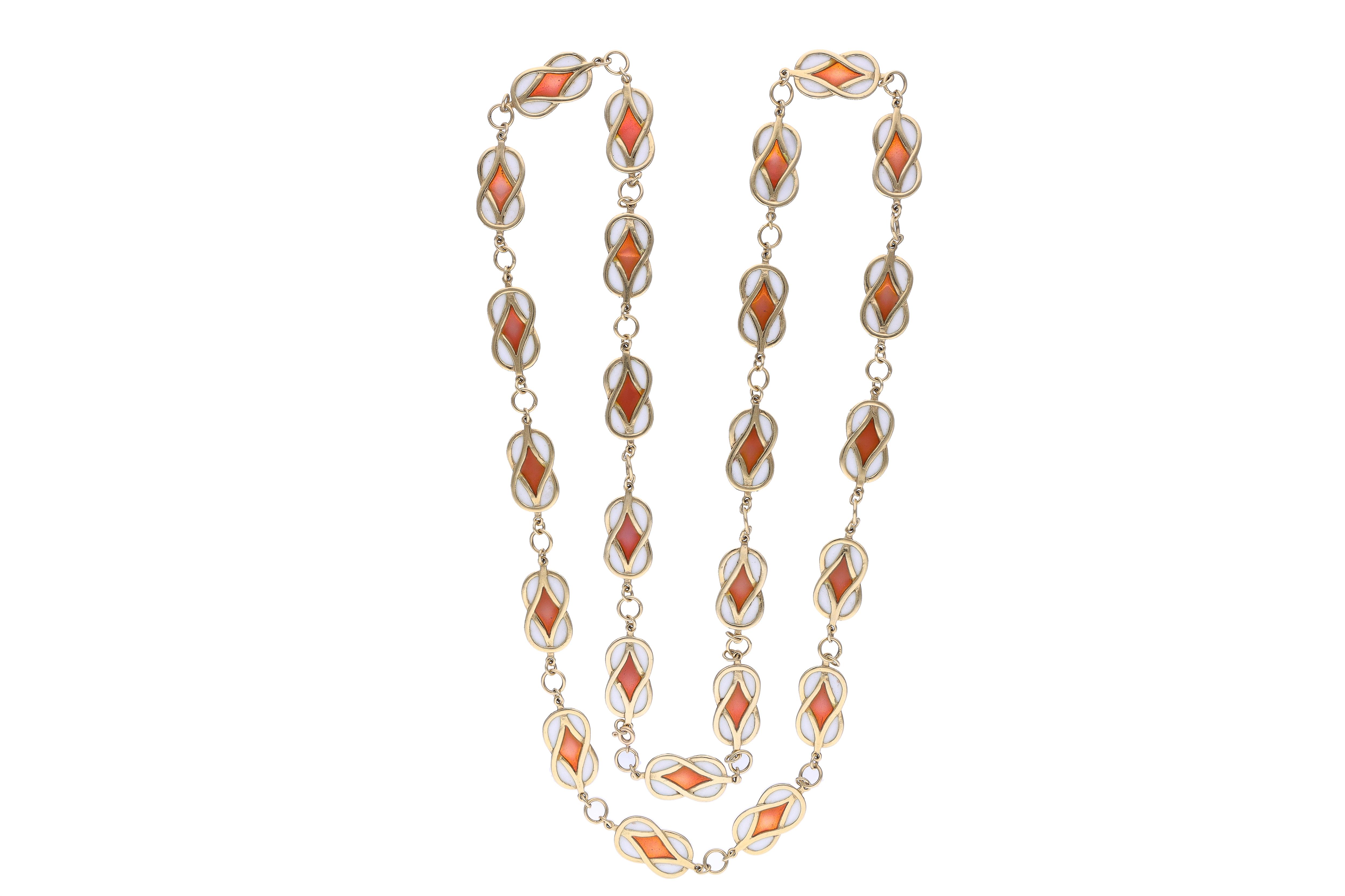 Collana con smalti - Asta Preziosi