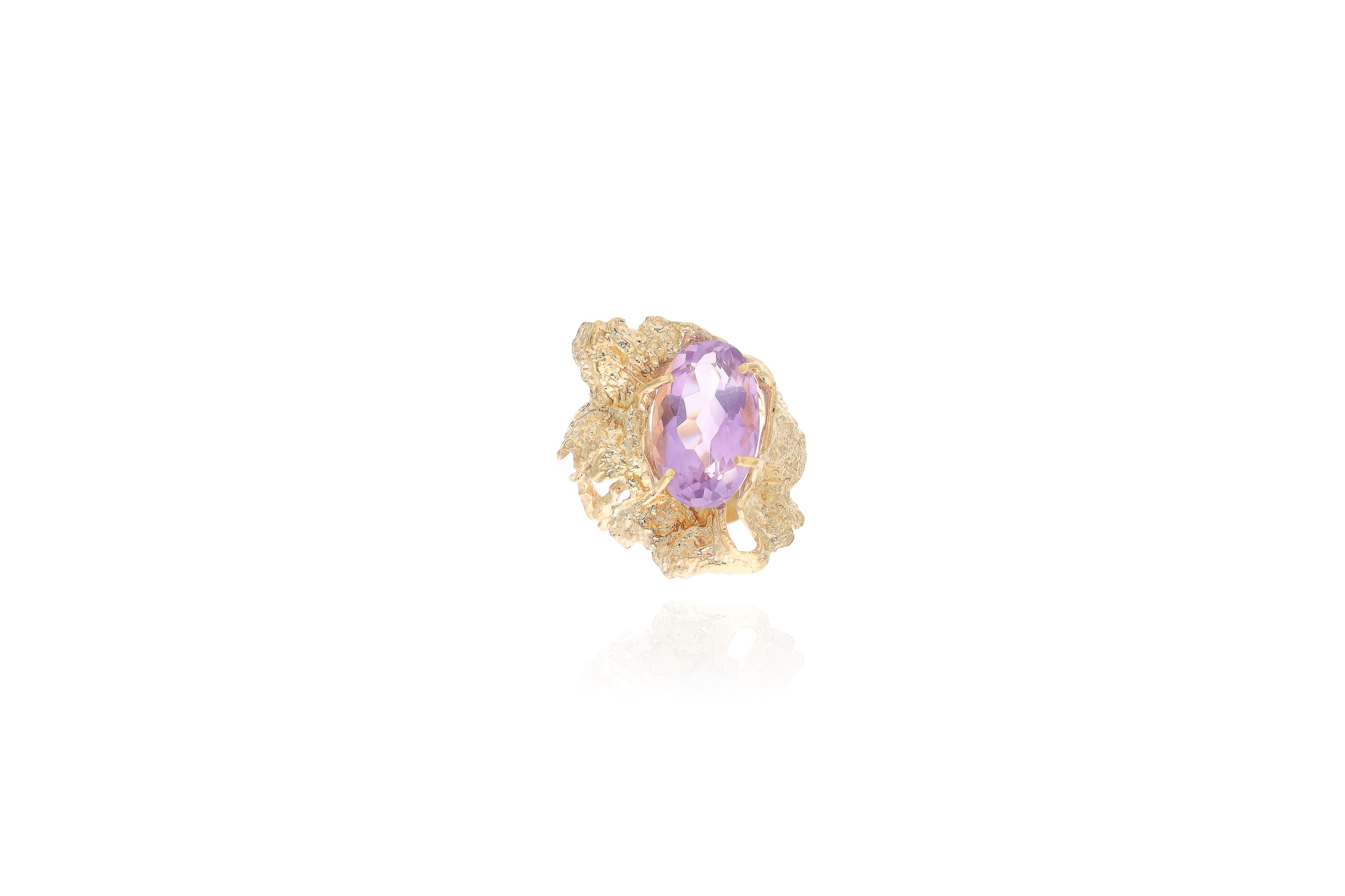 Anello con ametista - Asta Preziosi