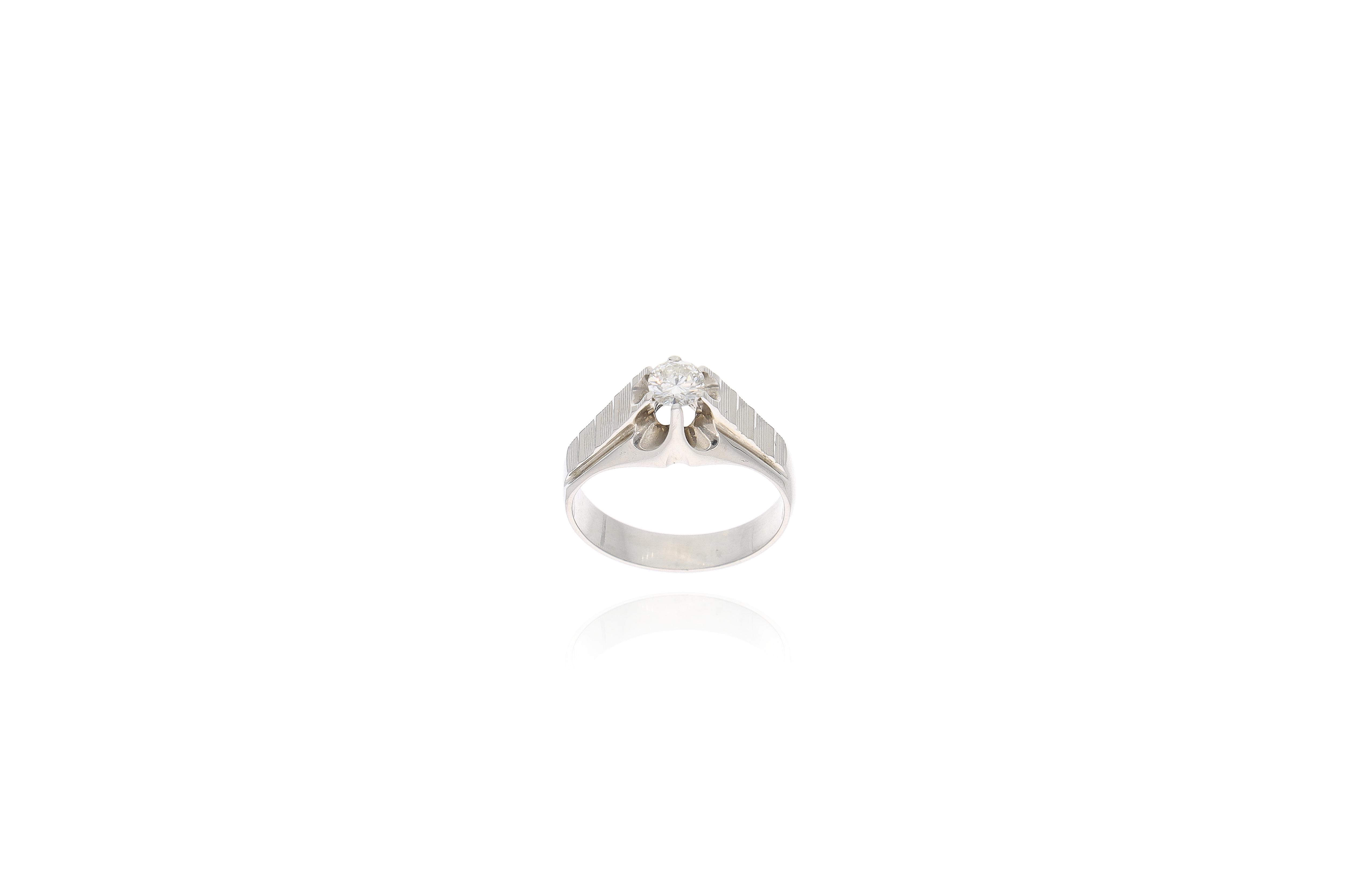 Anello con diamante - Asta Preziosi