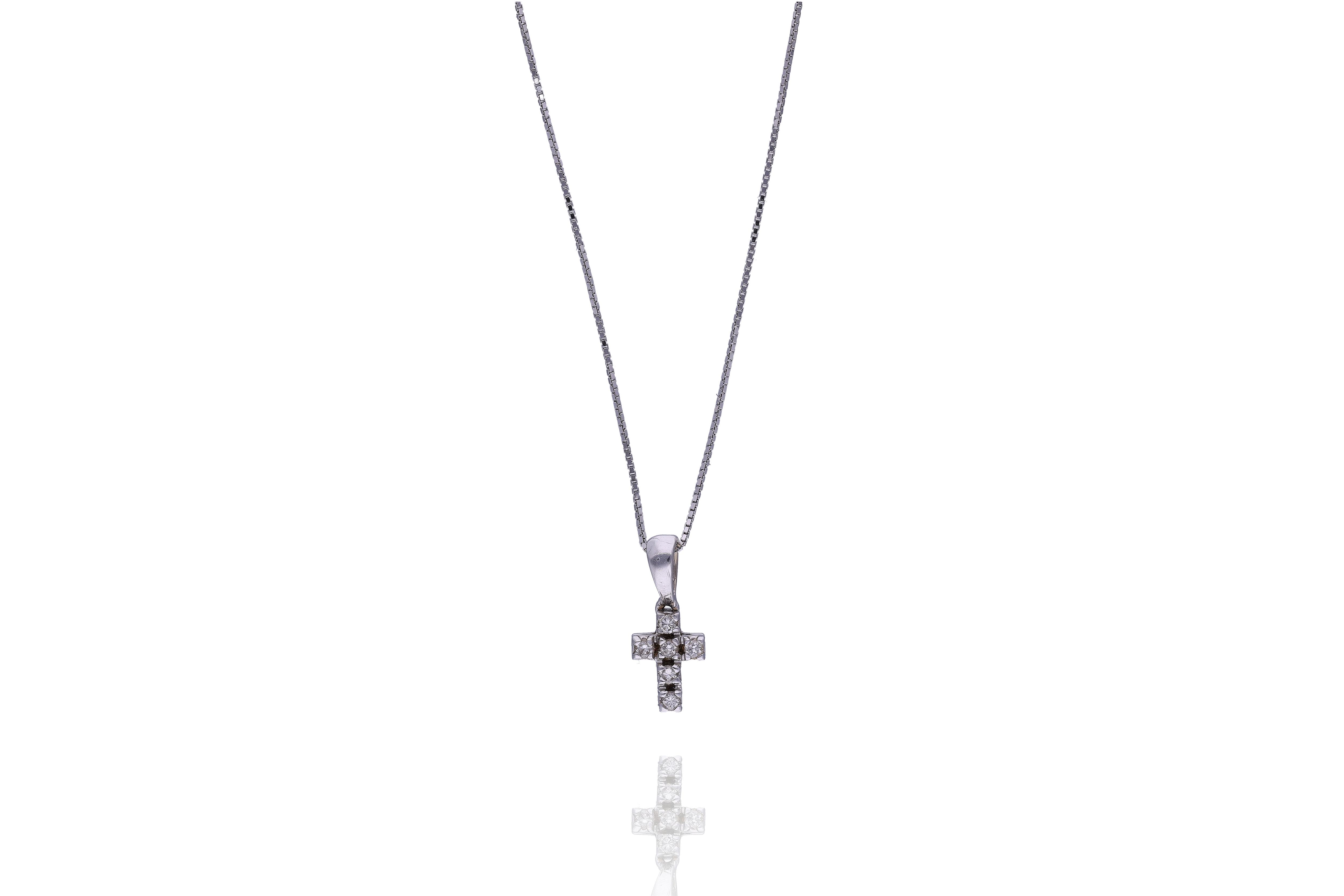 Collana con ciondolo con diamanti - Asta Preziosi