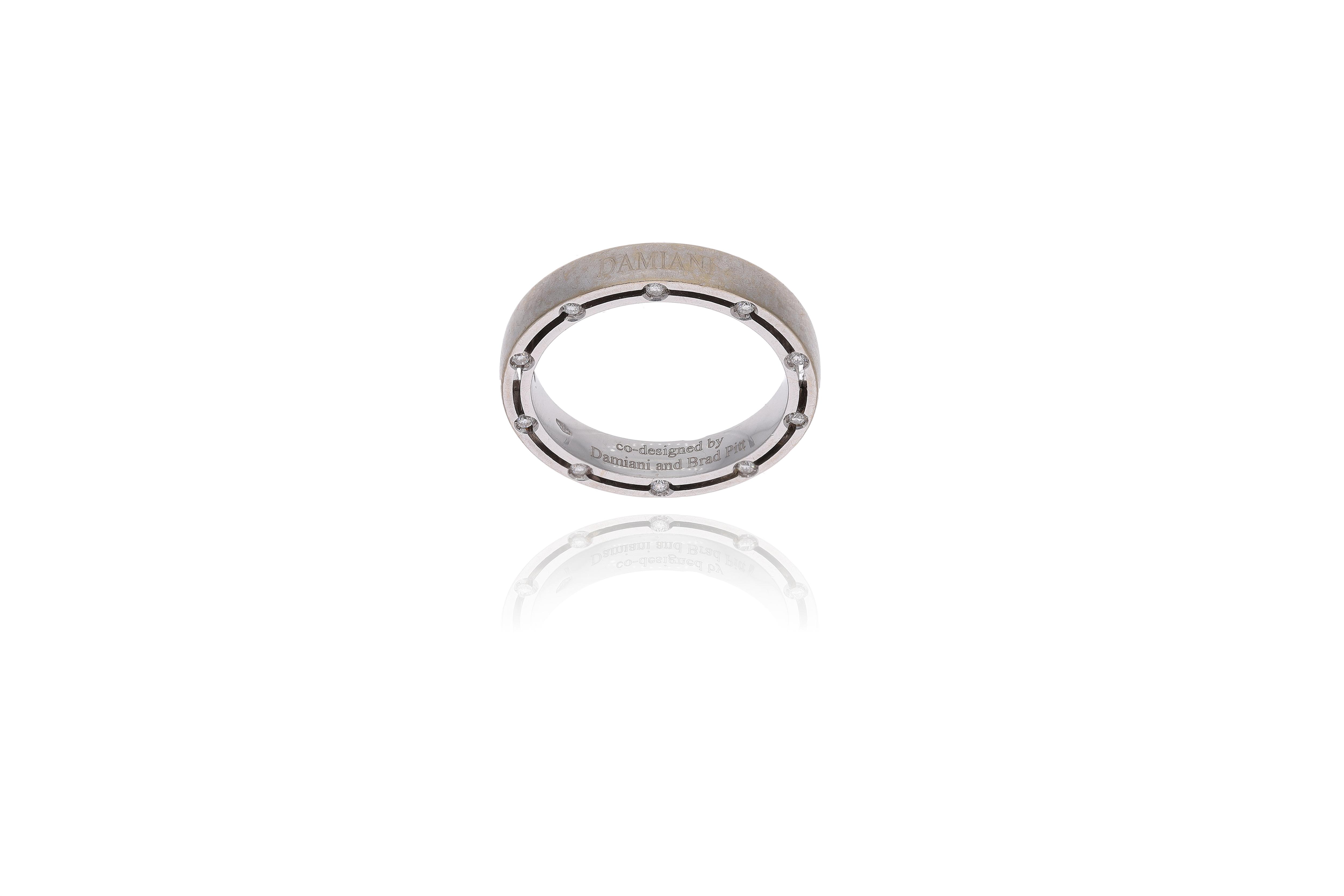 Damiani co-design by Brad Pitt, anello con diamanti - Asta Preziosi