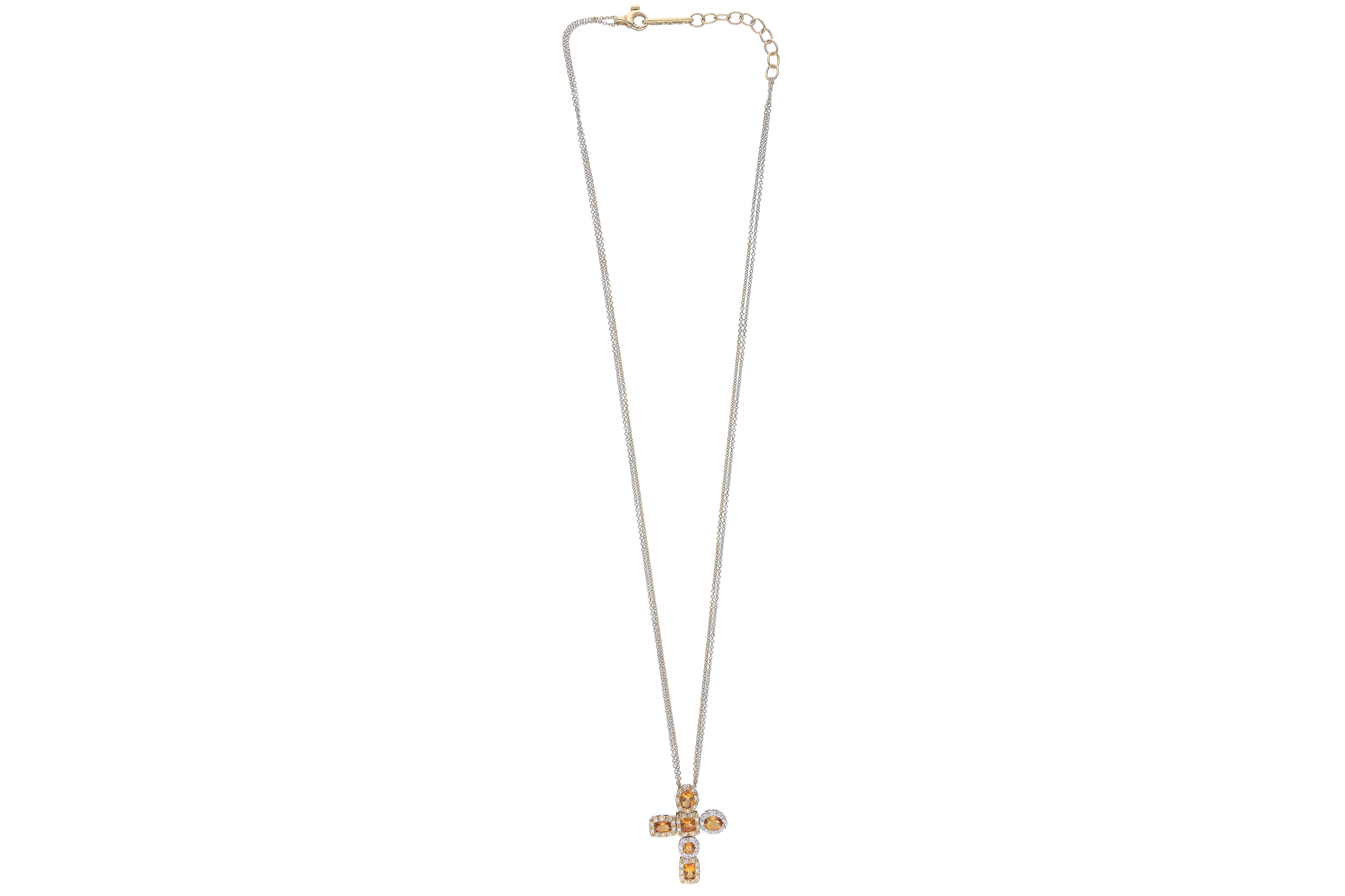 Ponte Vecchio Gioielli, collana con diamanti e quarzi - Asta Preziosi