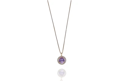 Collana con ametista e pietre - Asta Preziosi Collana con ametista e pietre - Asta Preziosi