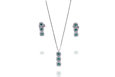 Parure con diamanti e pietre - Asta Preziosi Parure con diamanti e pietre - Asta Preziosi
