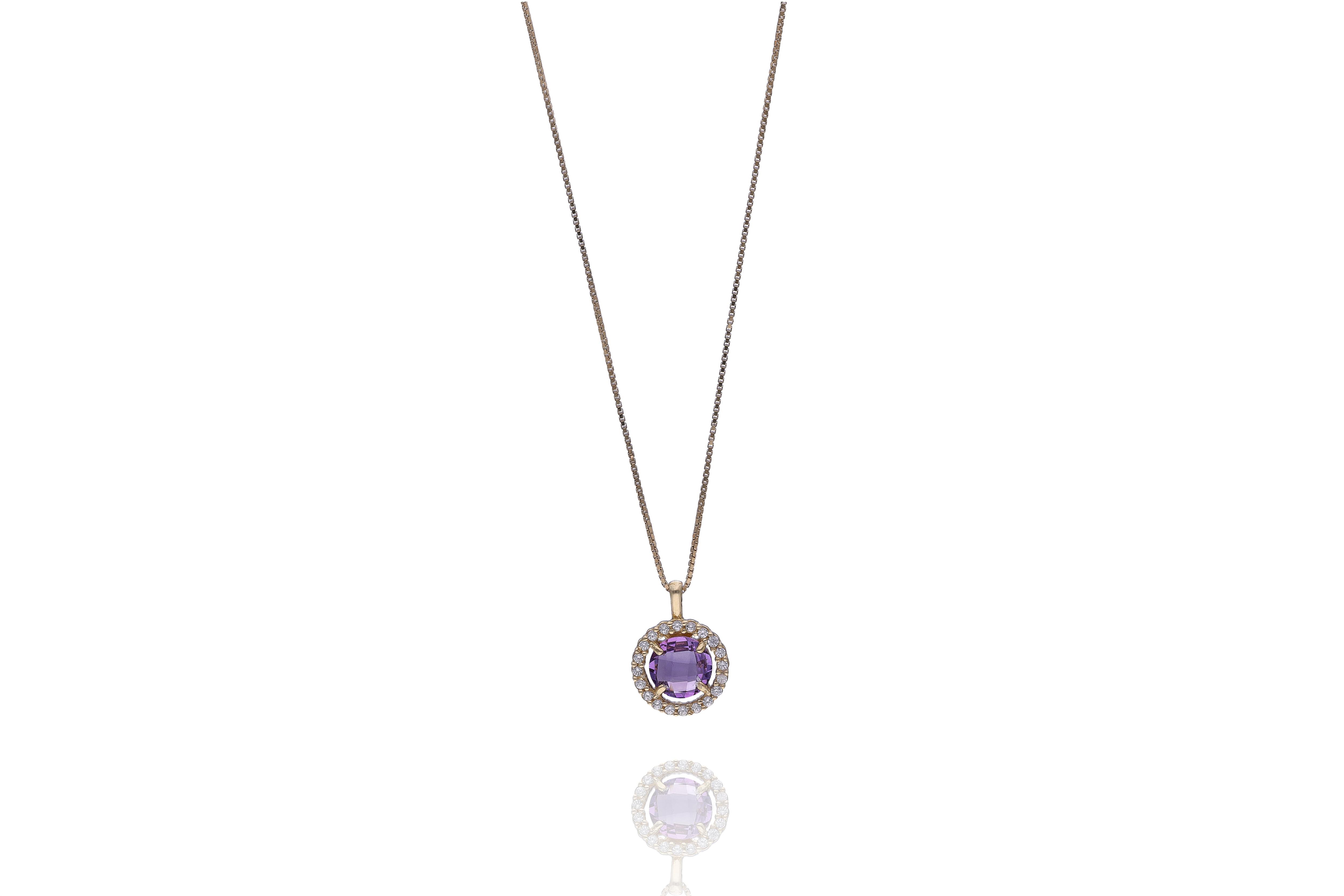Collana con ametista e pietre - Asta Preziosi