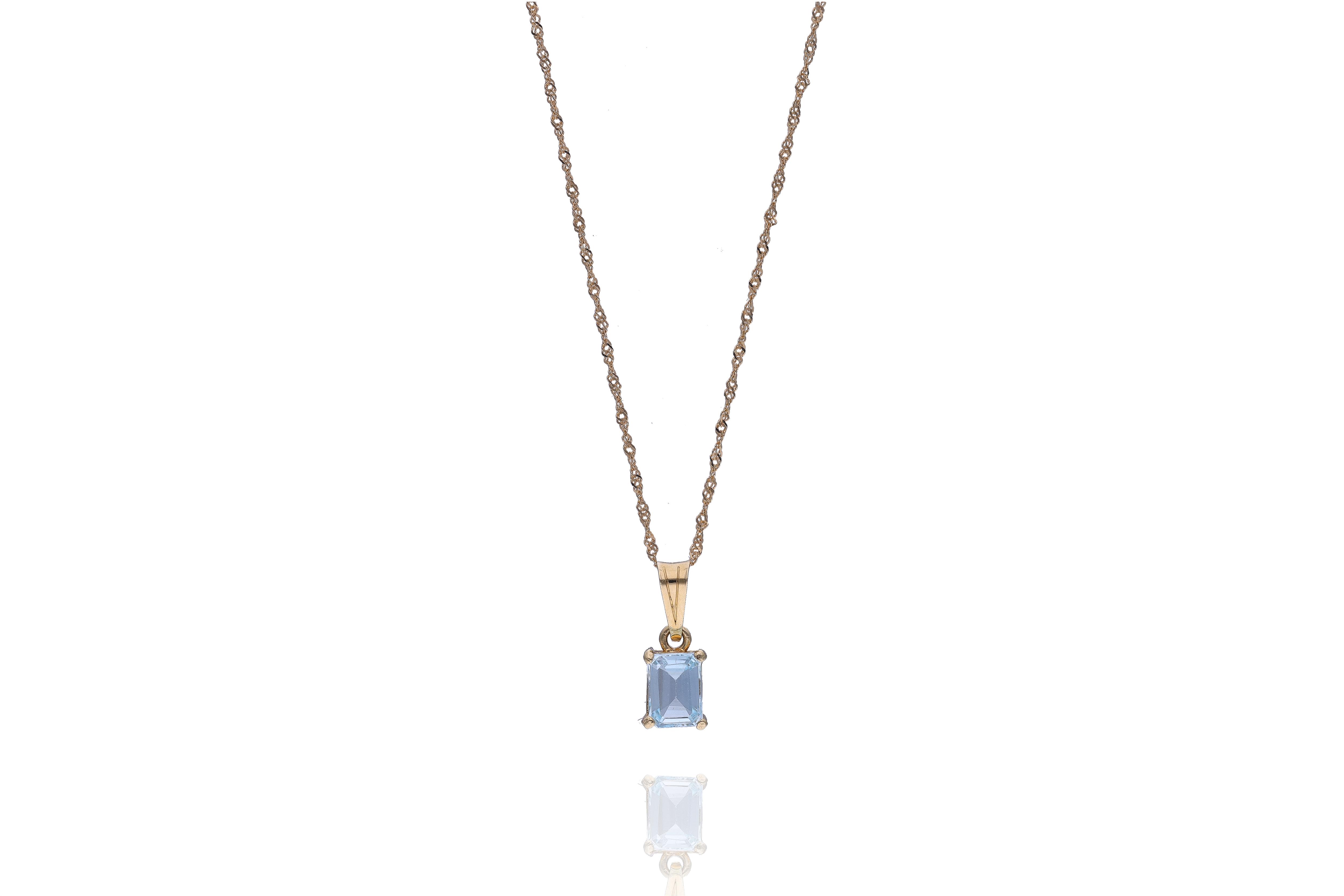 Collana con ciondolo con topazio - Asta Preziosi