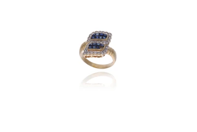 Anello con zaffiri e diamanti - Asta Preziosi Anello con zaffiri e diamanti - Asta Preziosi