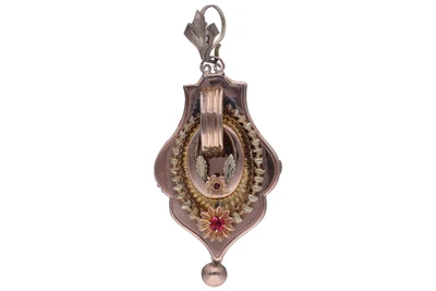 Ciondolo borbonico con pietre - Asta Preziosi