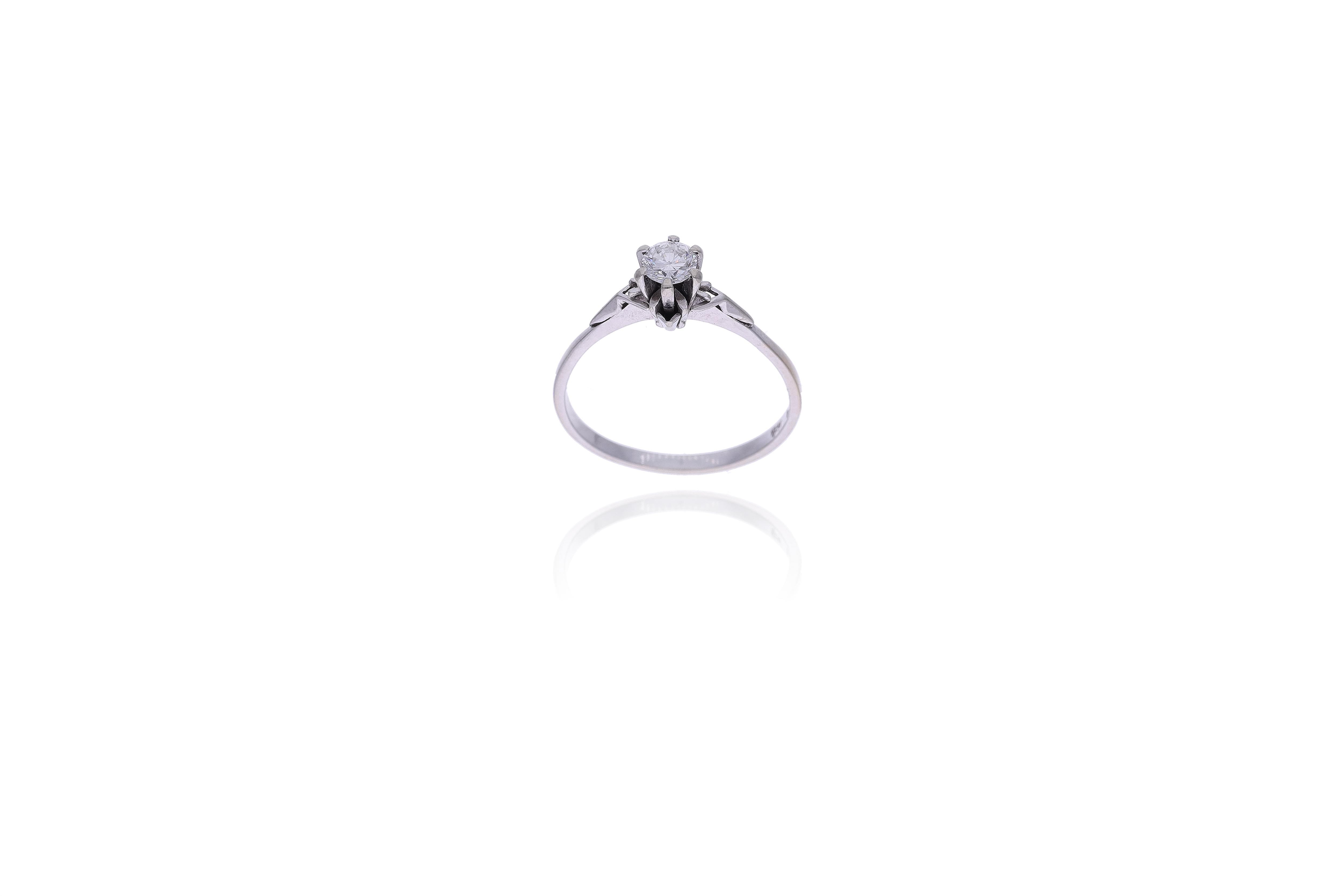 Anello con diamante - Asta Preziosi