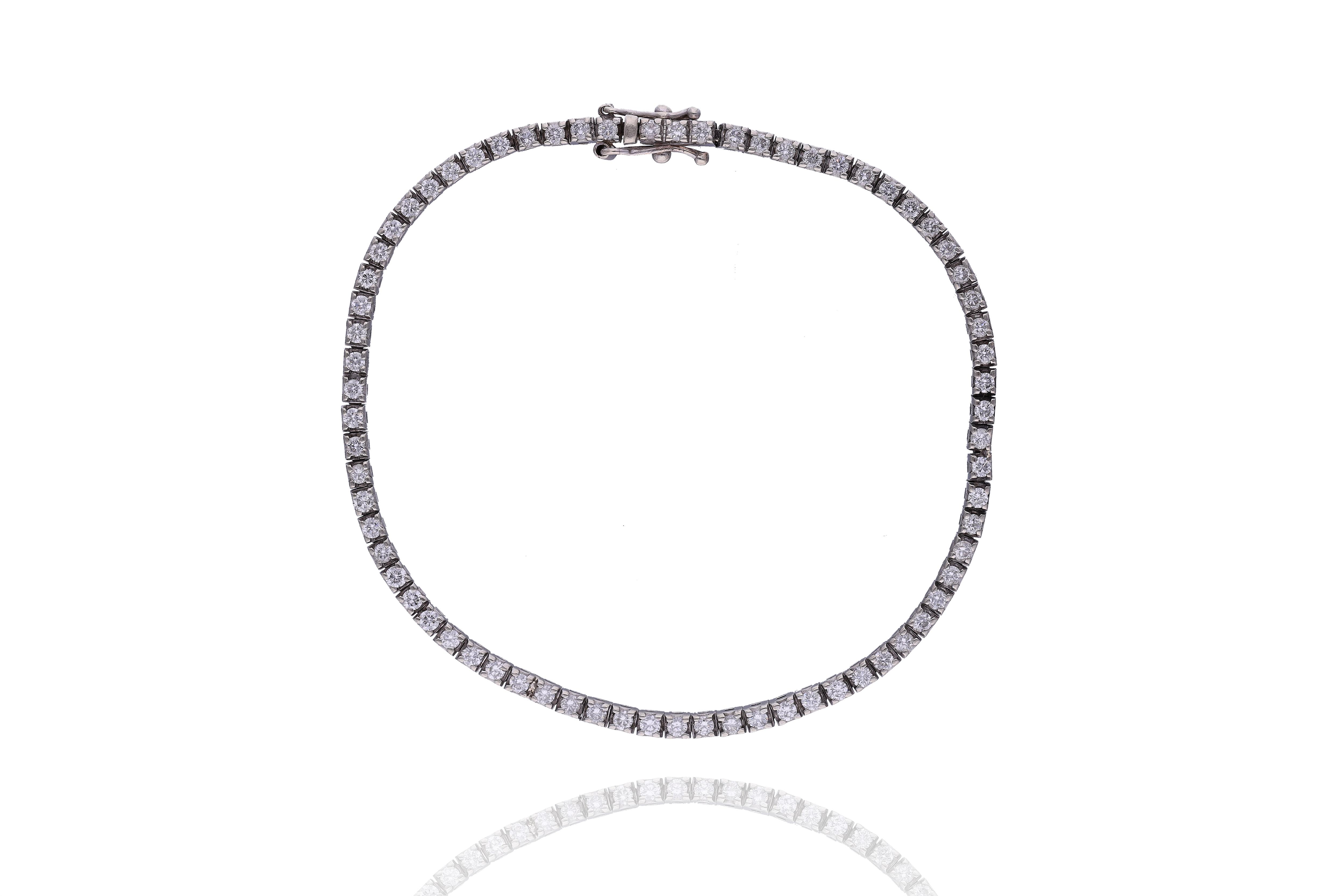 Bracciale con diamanti - Asta Preziosi