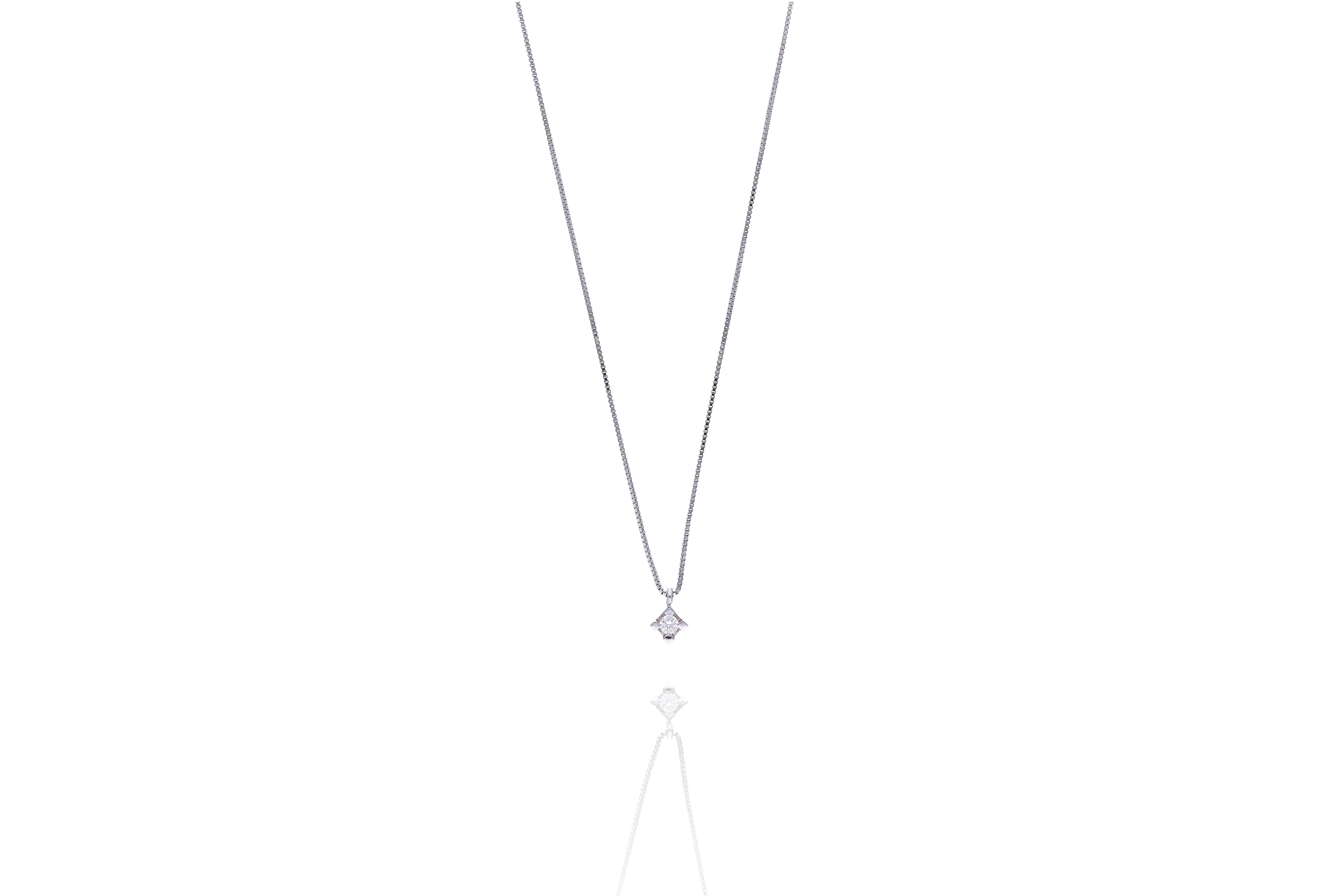 Collana con diamante - Asta Preziosi
