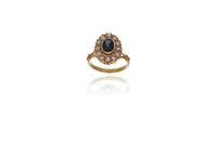 Anello con zaffiro e diamanti - Asta Preziosi