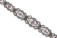 Bracciale con zaffiri rosa e diamanti - Asta Preziosi Bracciale con zaffiri rosa e diamanti - Asta Preziosi