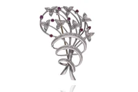 Spilla con diamanti e rubini - Asta Preziosi Spilla con diamanti e rubini - Asta Preziosi