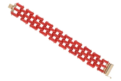 Bracciale con corallo - Asta Preziosi Bracciale con corallo - Asta Preziosi