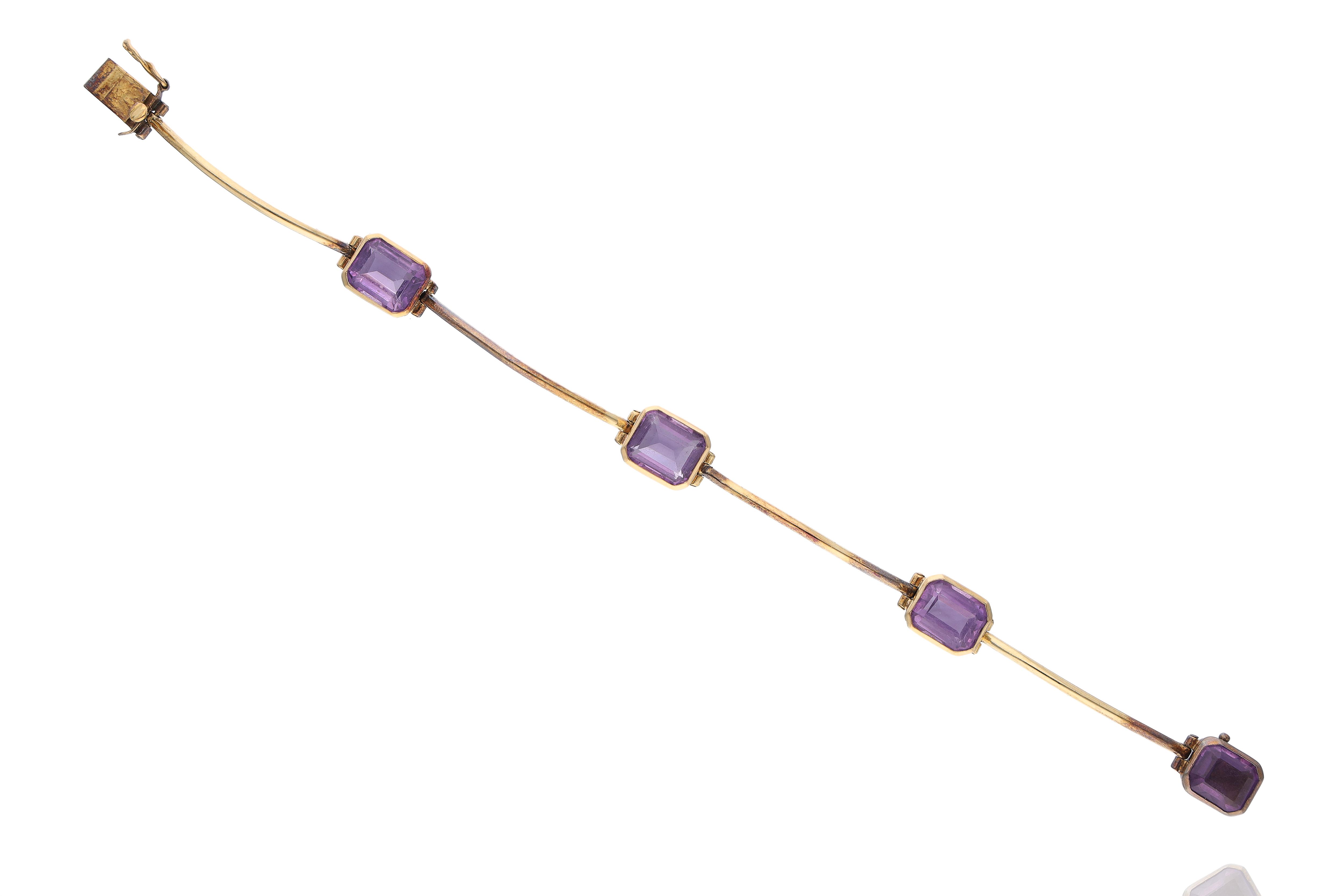 Bracciale con ametiste - Asta Preziosi