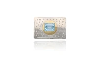 Spilla con acquamarina e diamanti - Asta Preziosi Spilla con acquamarina e diamanti - Asta Preziosi