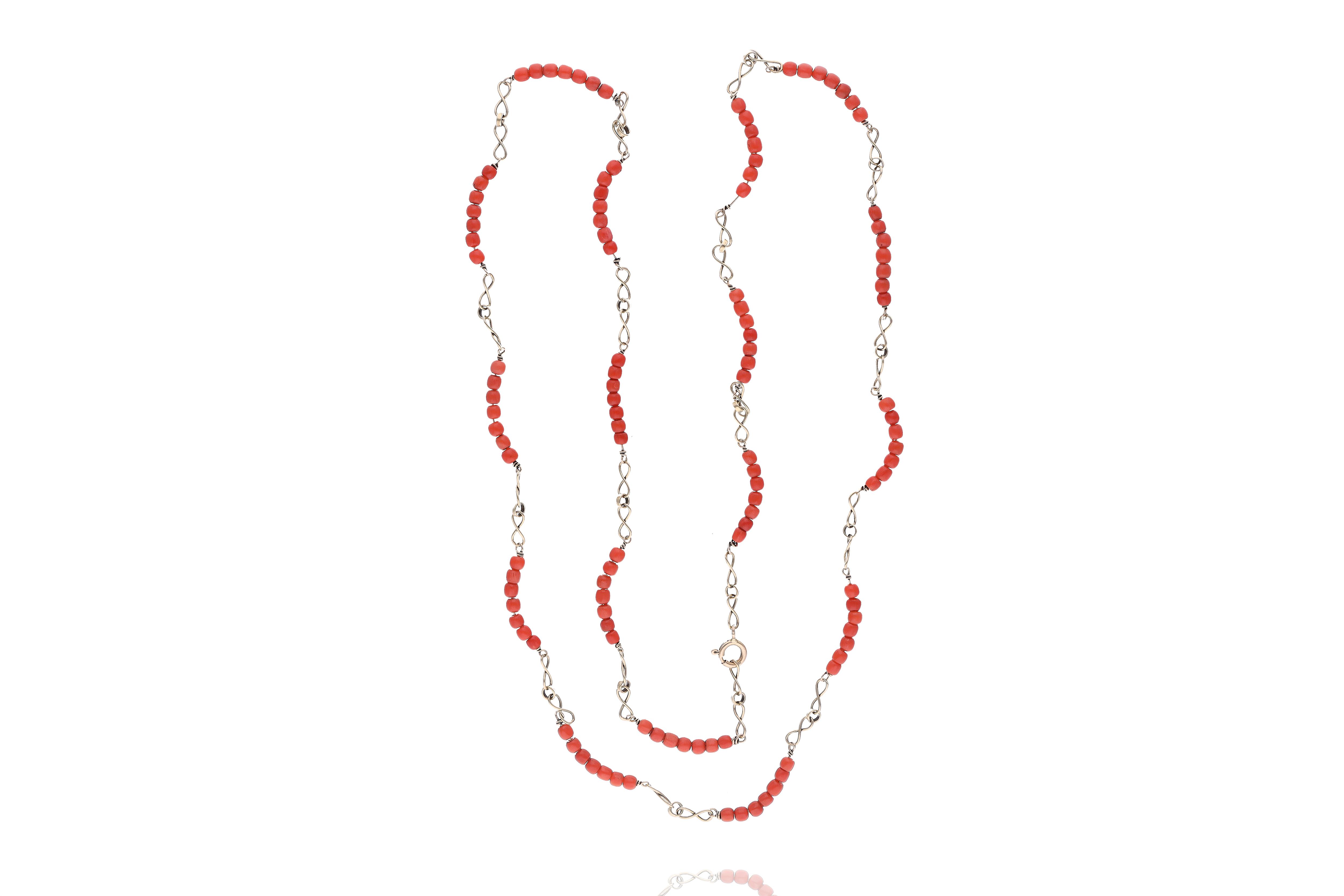 Collana con corallo - Asta Preziosi