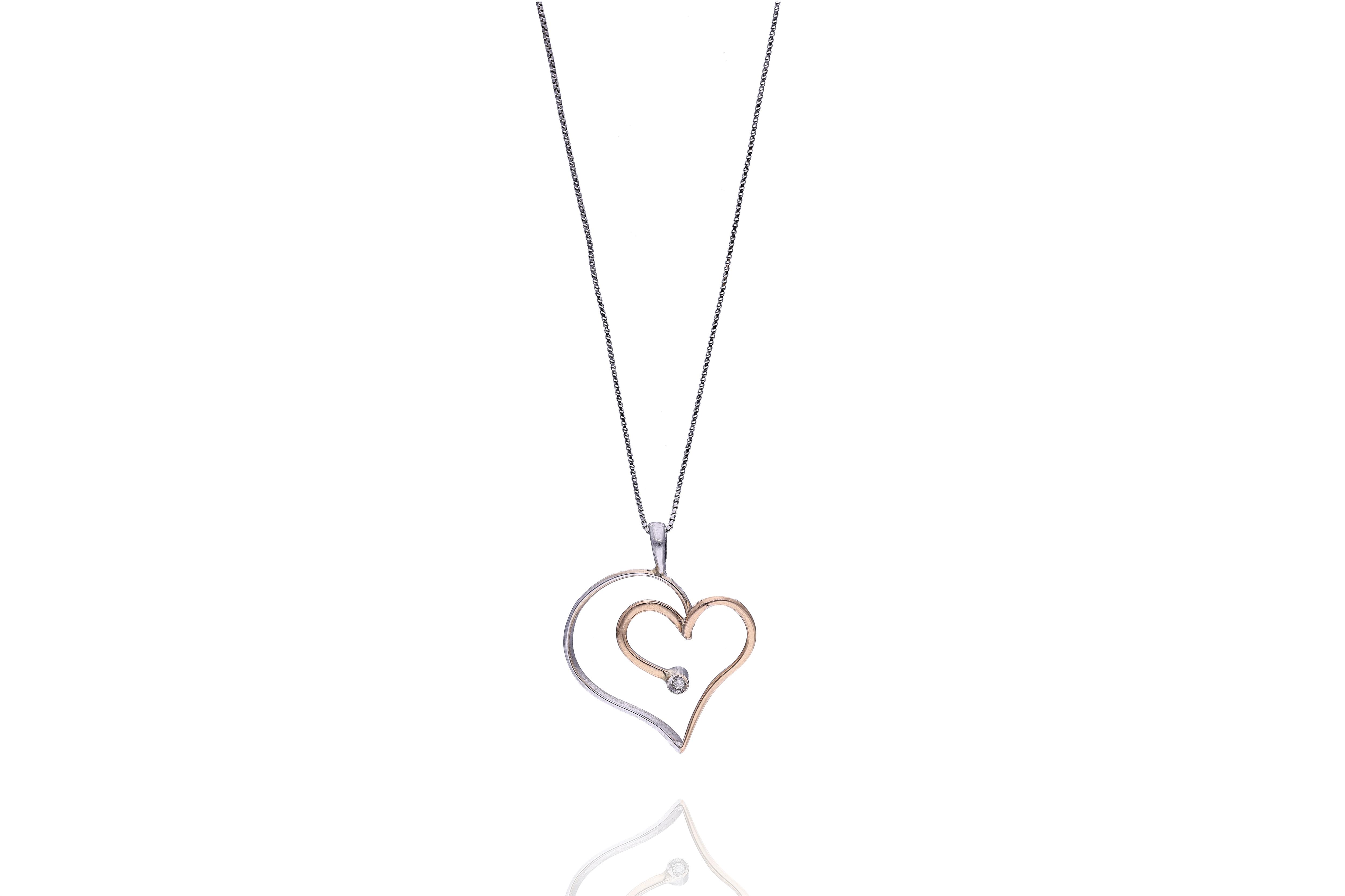Collana e ciondolo con diamante - Asta Preziosi