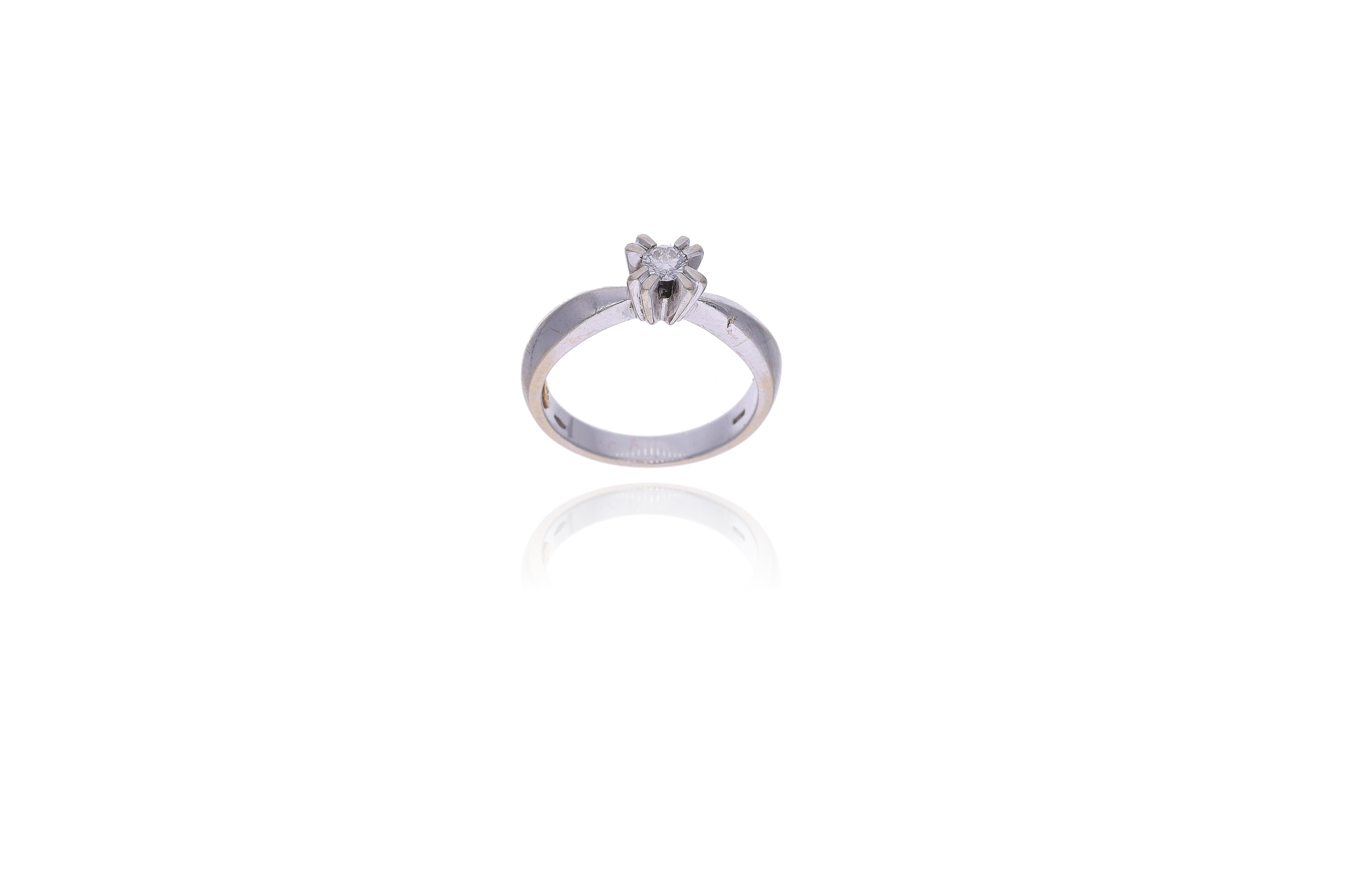 Recarlo, anello con diamante - Asta Preziosi