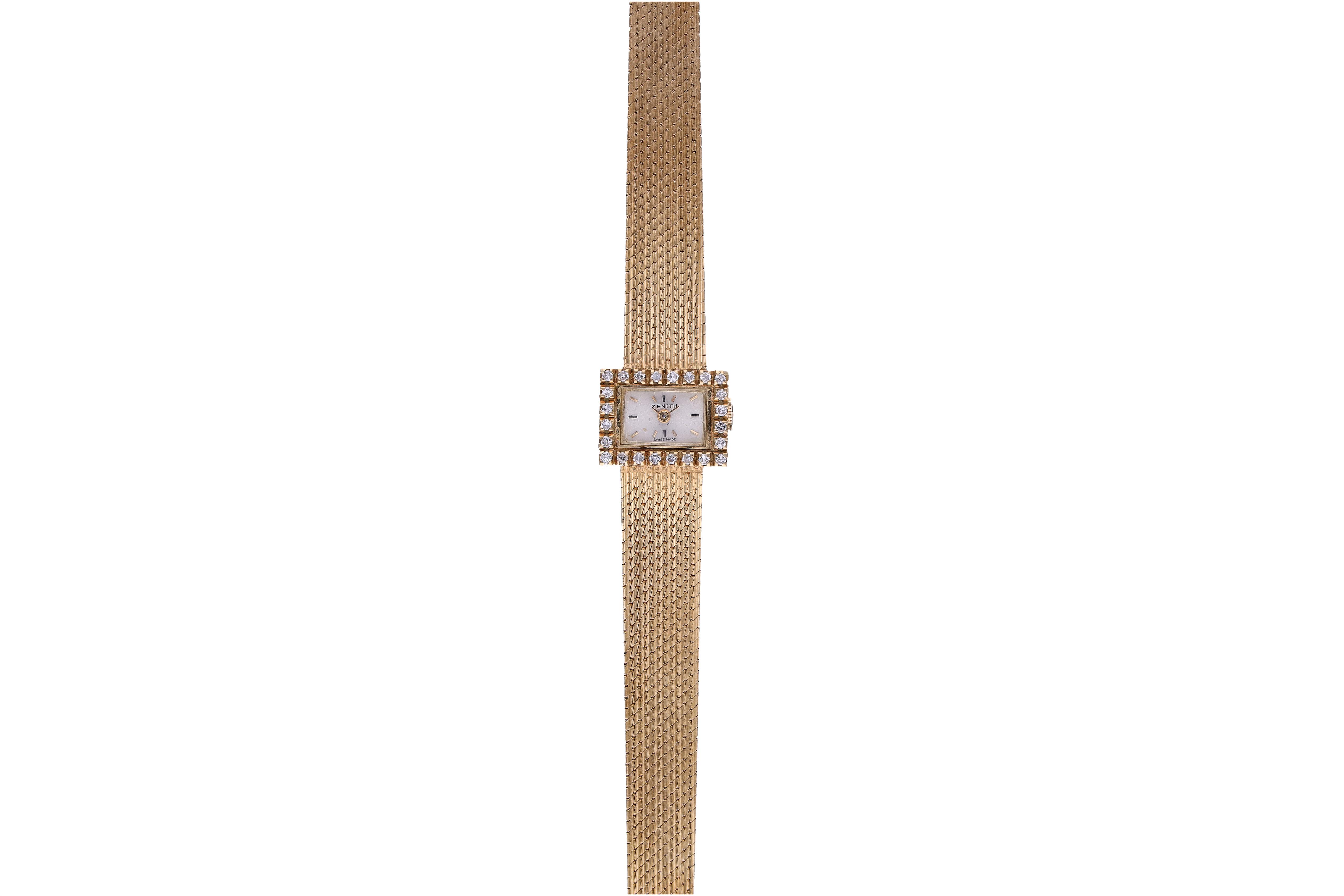 Zenith, orologio in oro con diamanti - Asta Preziosi