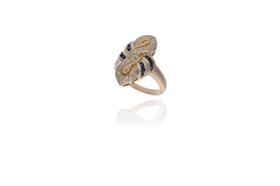 Anello con zaffiri e diamanti - Asta Preziosi Anello con zaffiri e diamanti - Asta Preziosi