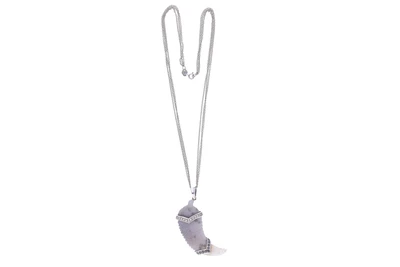 Collana con ciondolo con diamanti, diamanti neri e pietre - Asta Preziosi Collana con ciondolo con diamanti, diamanti neri e pietre - Asta Preziosi