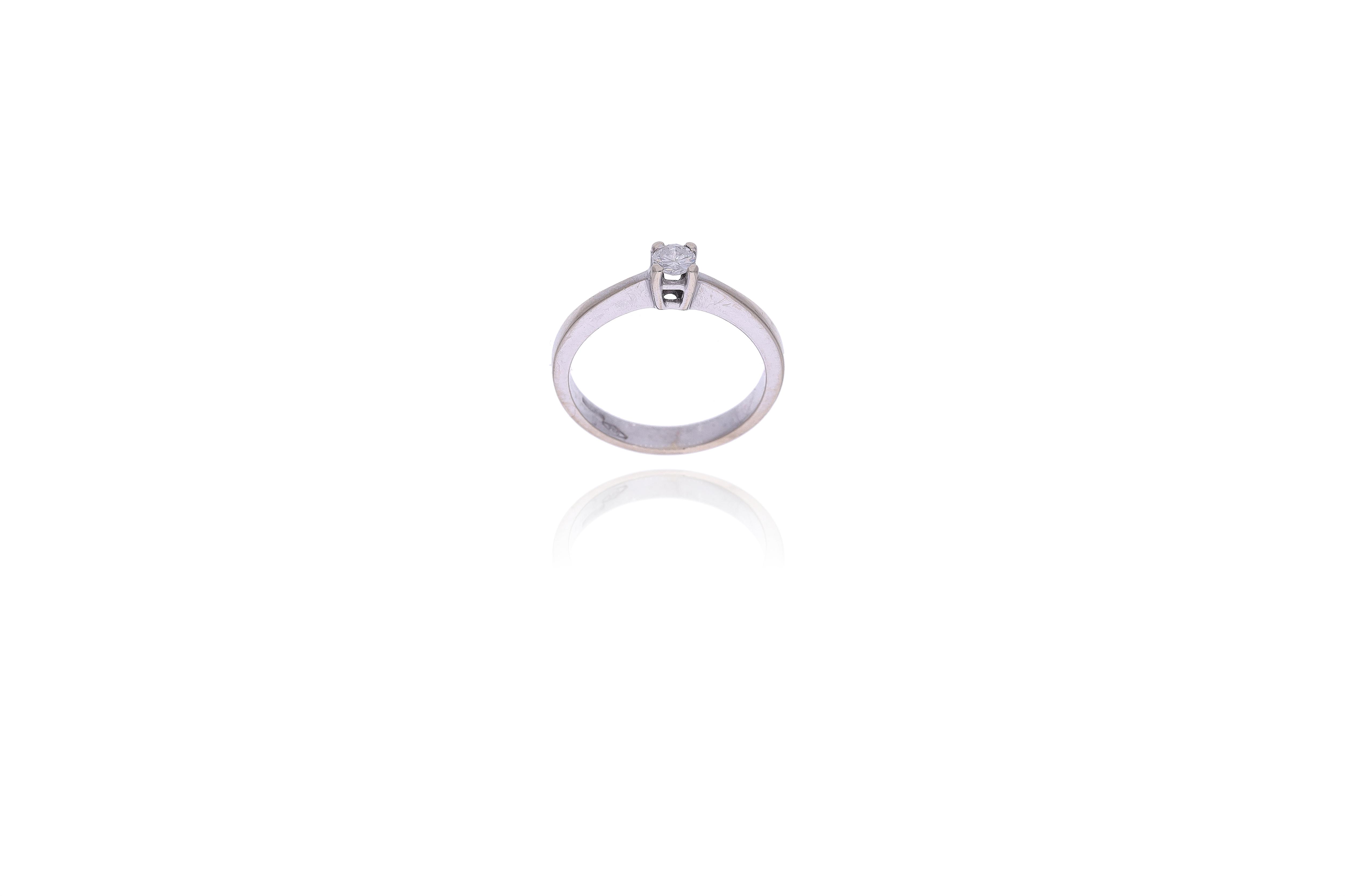 Anello con diamante - Asta Preziosi