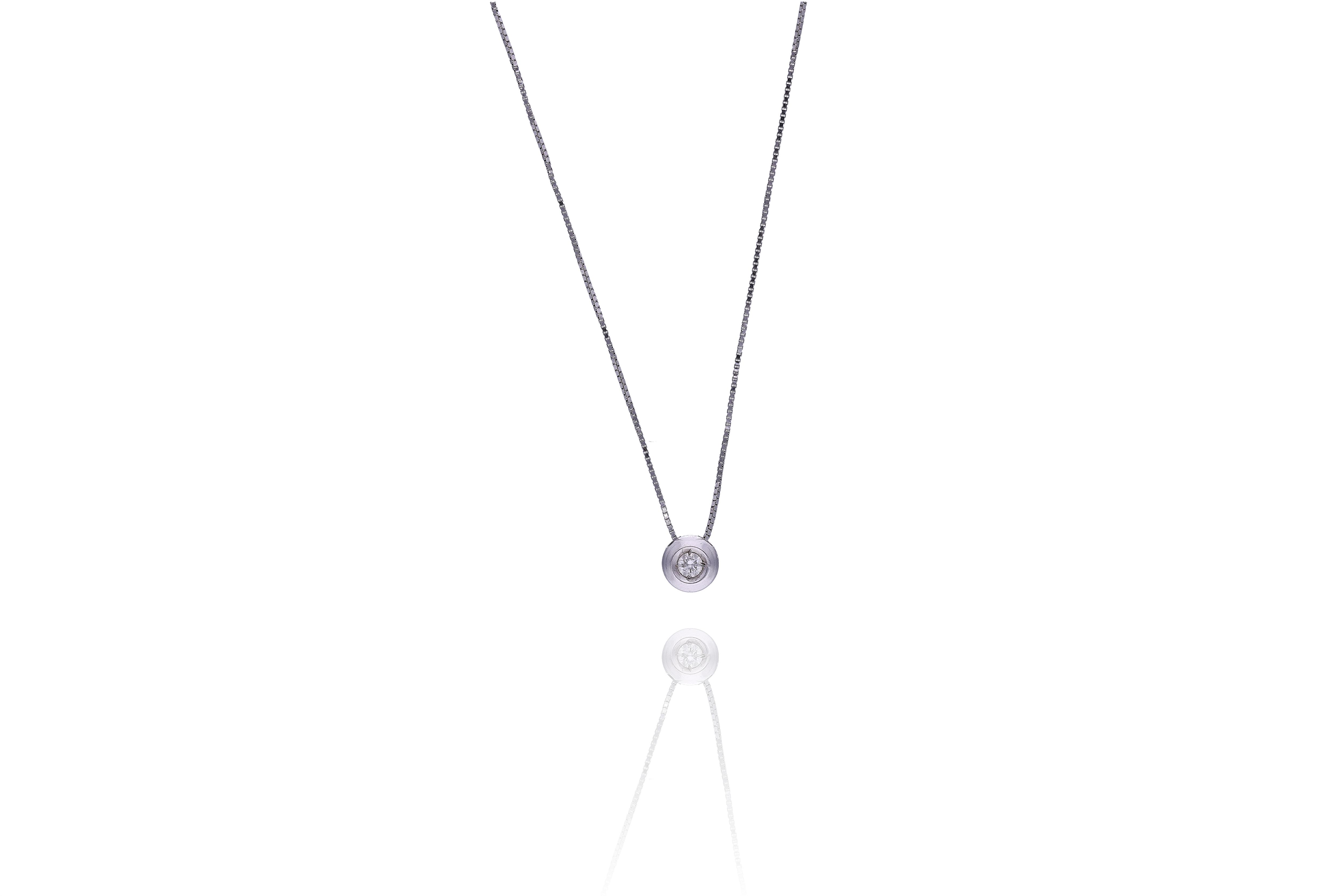Collana con centrale con diamante - Asta Preziosi