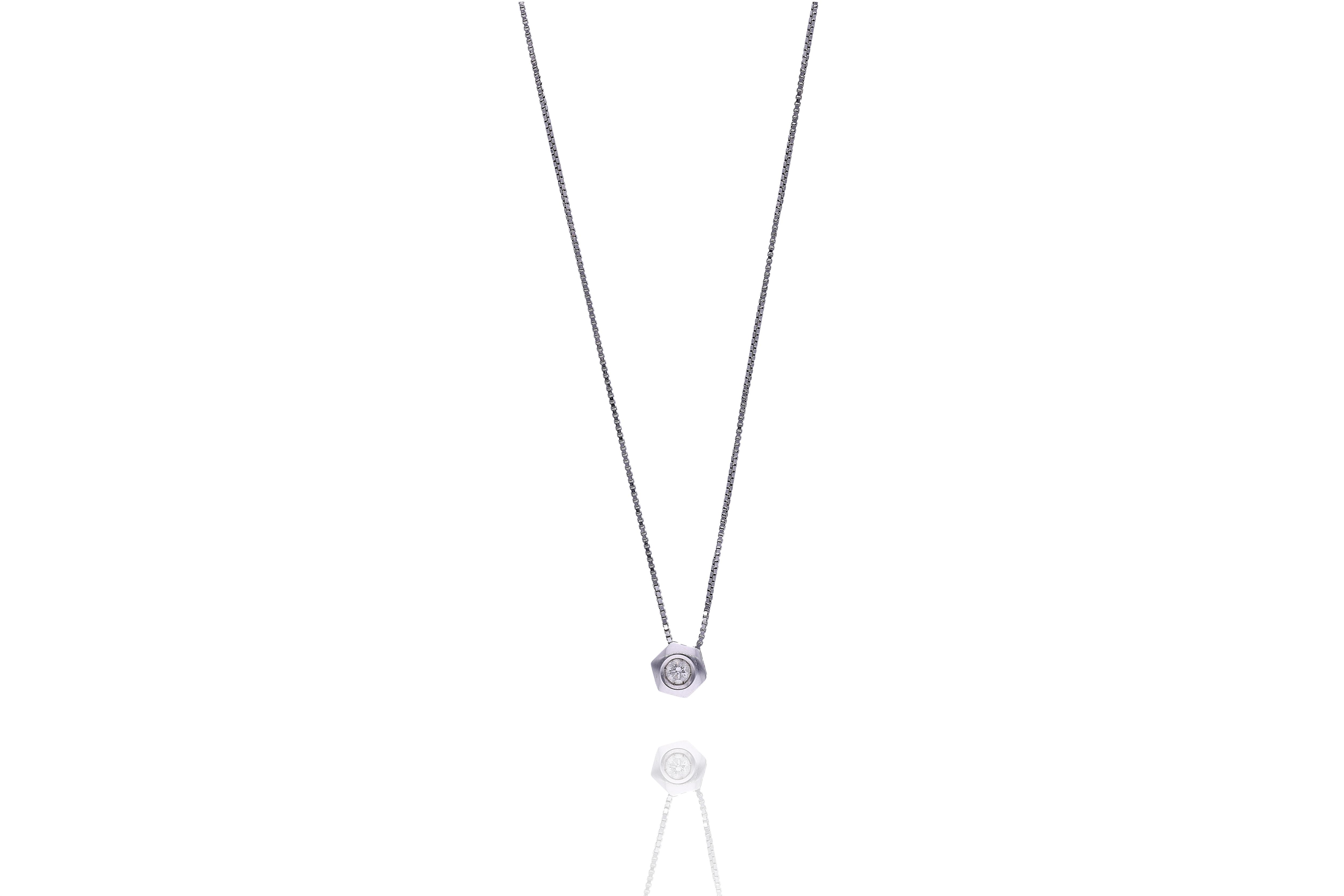 Collana con diamante - Asta Preziosi