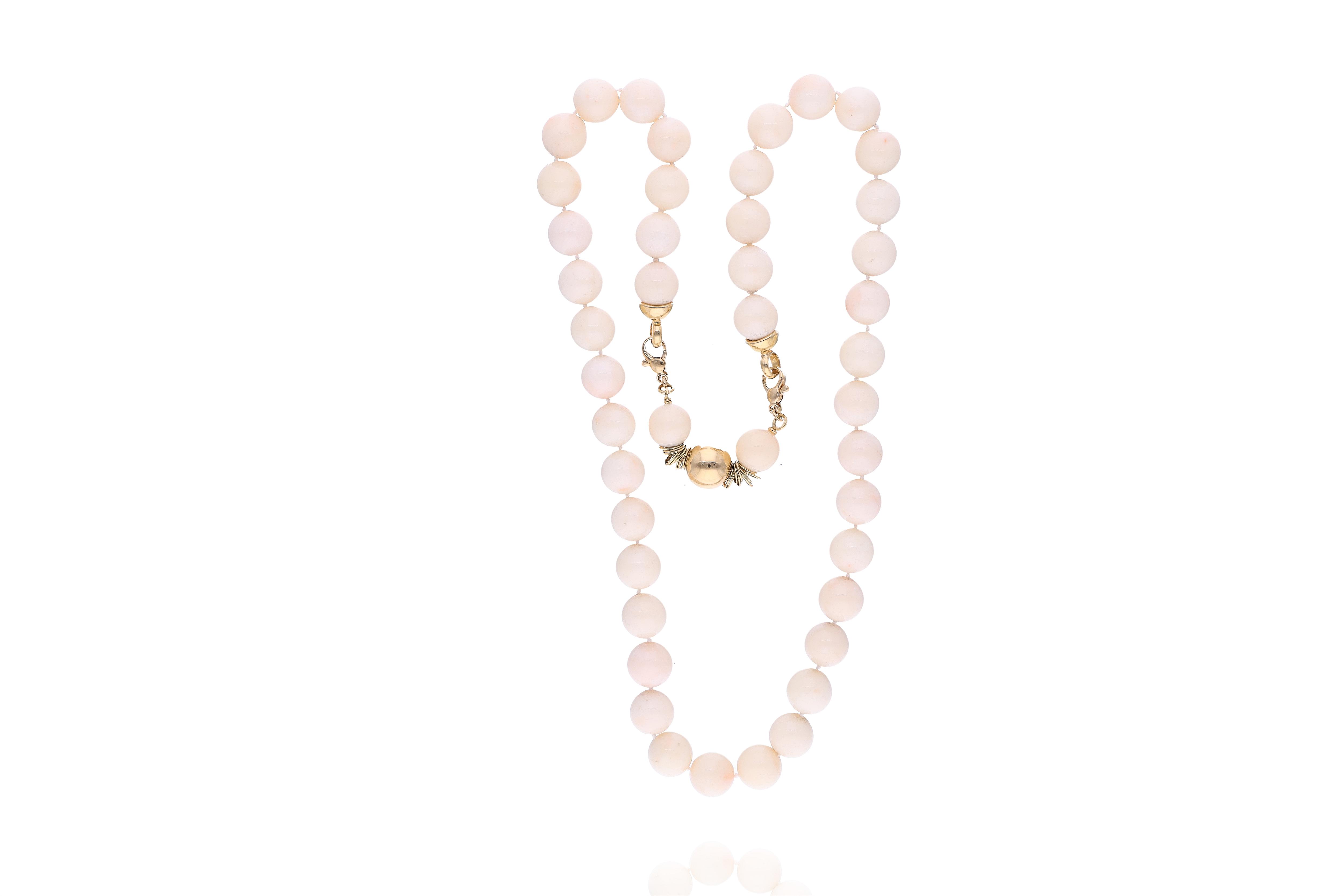 Collana di coralli con chiusura/centrale oro - Asta Preziosi