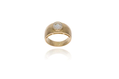 Anello con diamante - Asta Preziosi