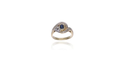 Anello con zaffiro e diamanti - Asta Preziosi Anello con zaffiro e diamanti - Asta Preziosi